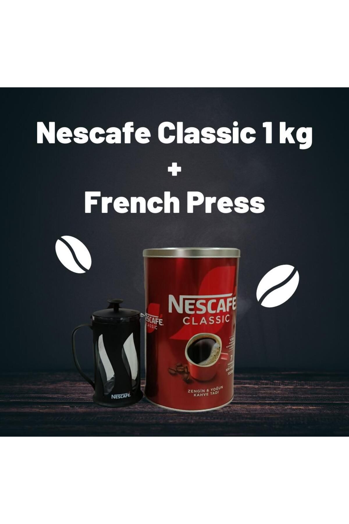 Nescafe Classic Kahve 1 Kg +French Press