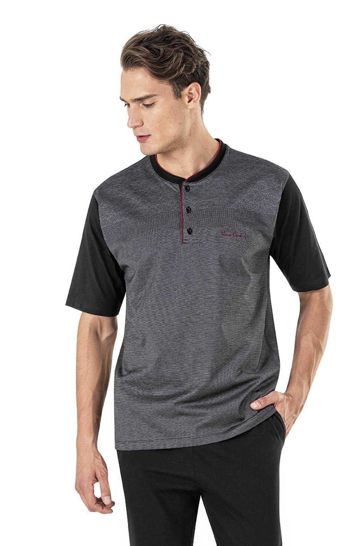 Pierre Cardin Jakarlı 3’lü Kısakol Pijama Takım