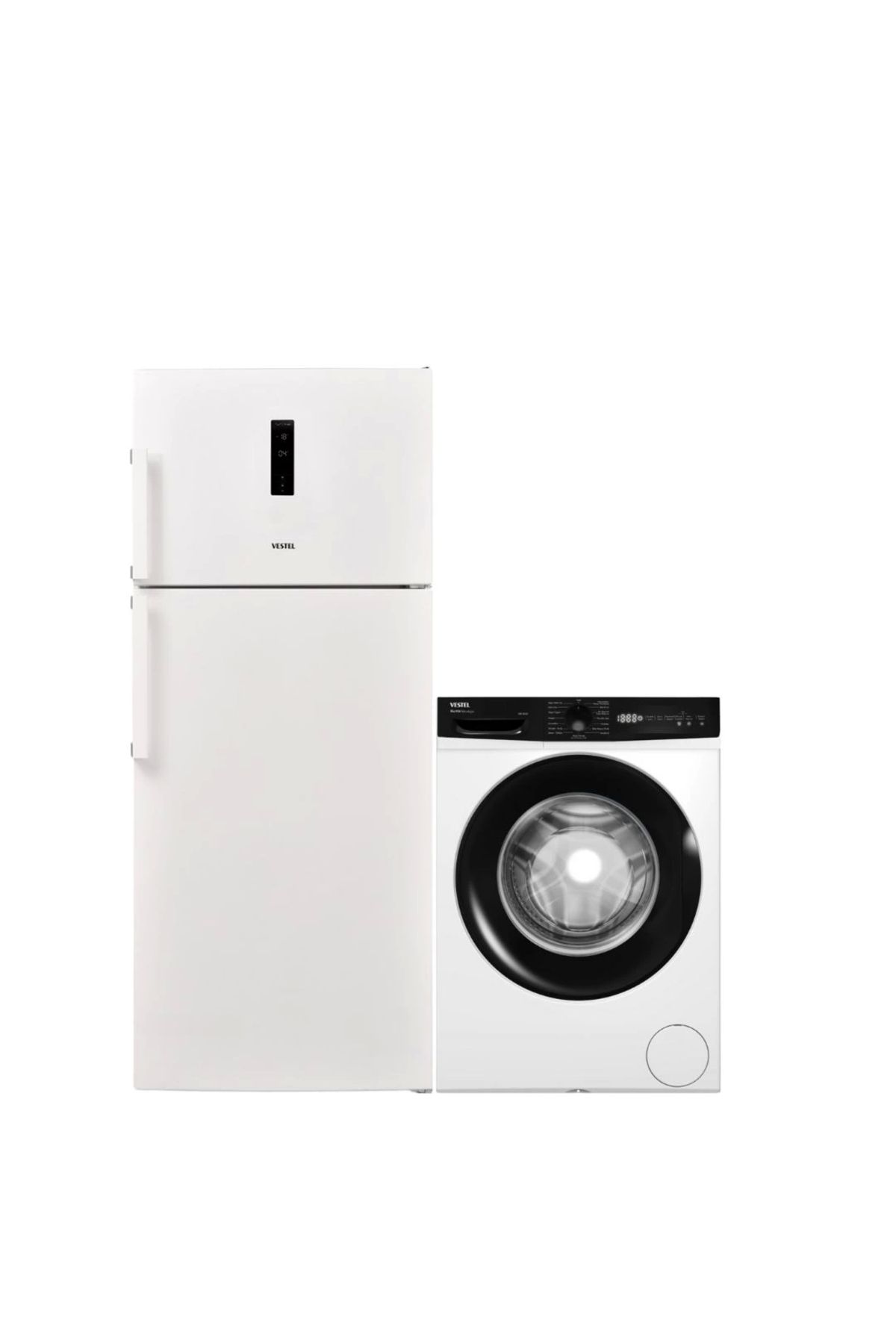 Vestel 2'Li Beyaz Eşya Seti(CMI 118321 Çamaşır + NF60012 E Buzdolabı)