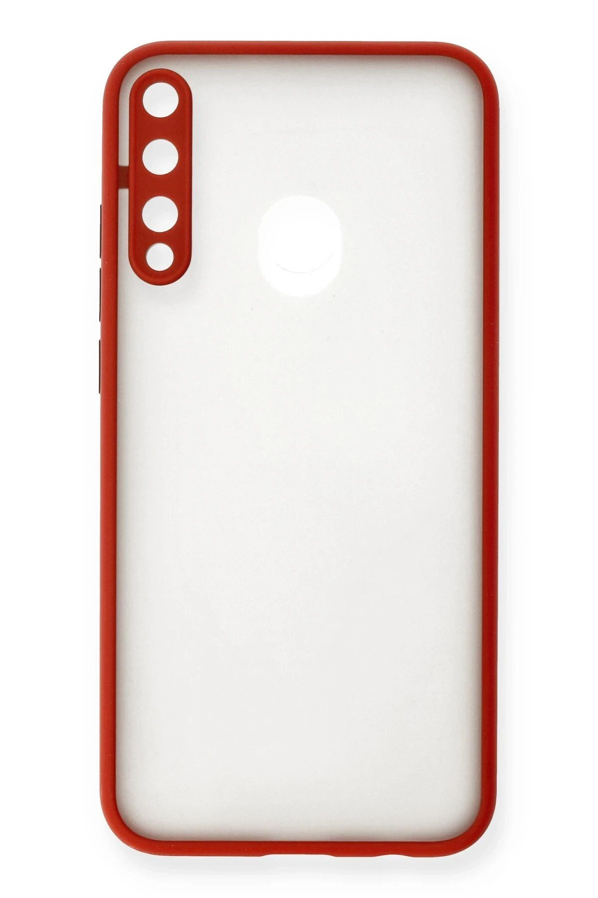 NewFace Huawei P40 Lite E Kılıf Montreal Silikon Kapak - Kırmızı HNZRN