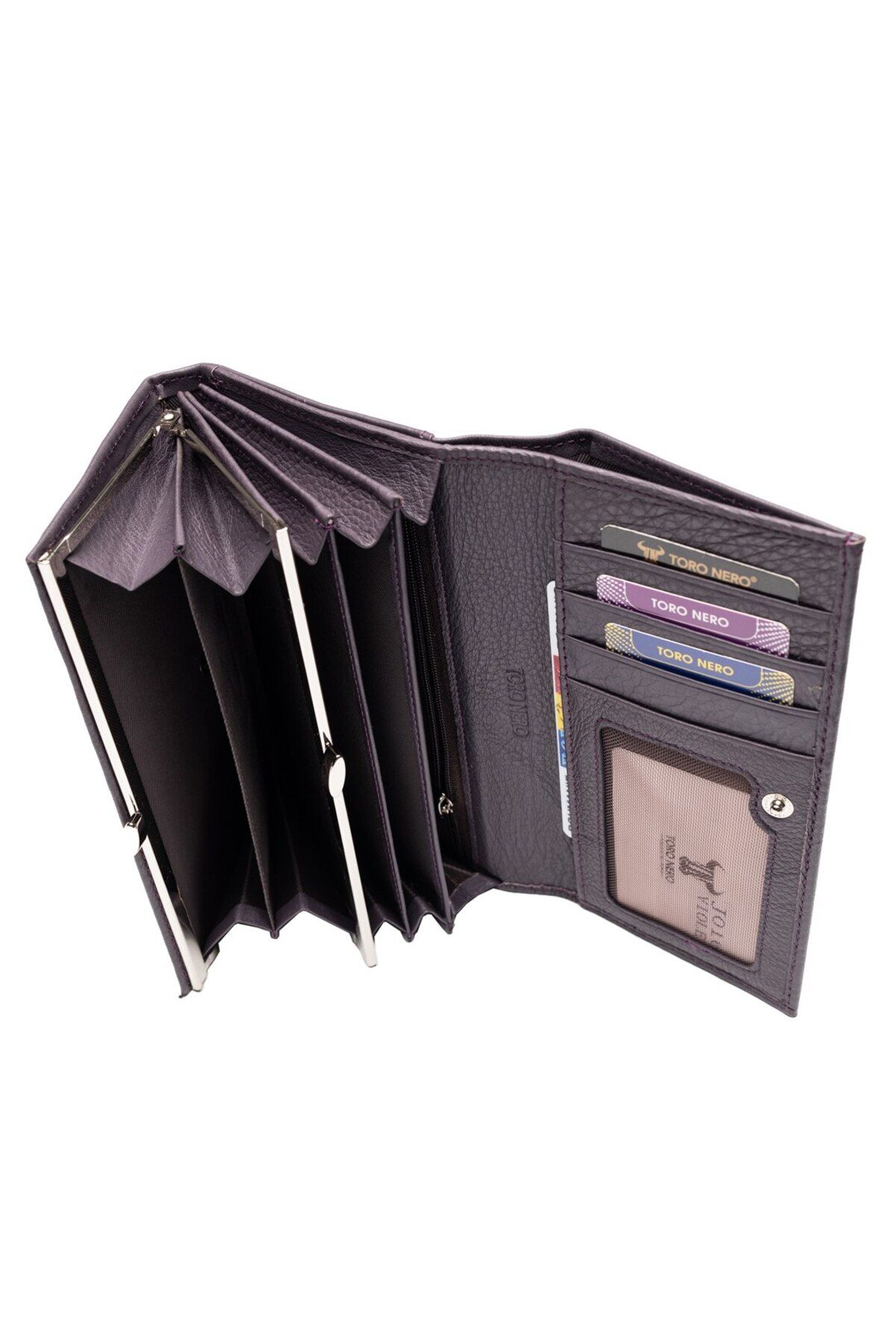 OEM-Women's leather wallet, Toro Nero, Essential, purple 3