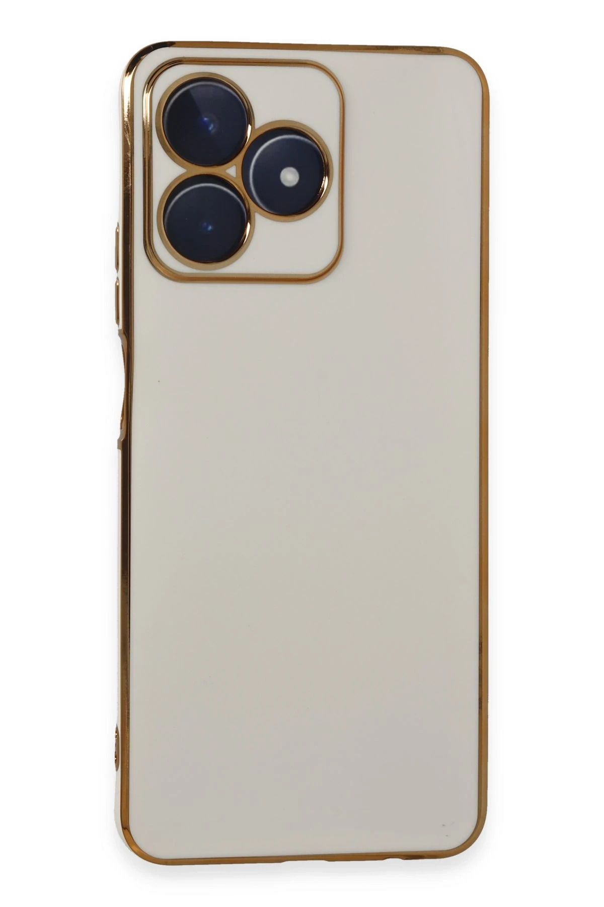 NewFace Realme C53 Kılıf Volet Silikon - Beyaz LZWDR