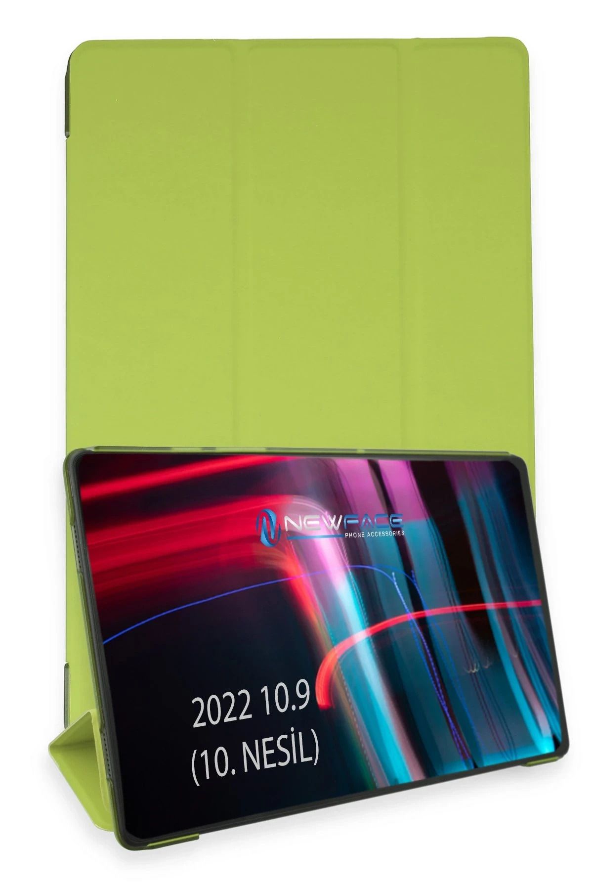 NewFace iPad 2022 10.9 (10.nesil) Kılıf Tablet Smart Kılıf - Açık Yeşil HNZRN