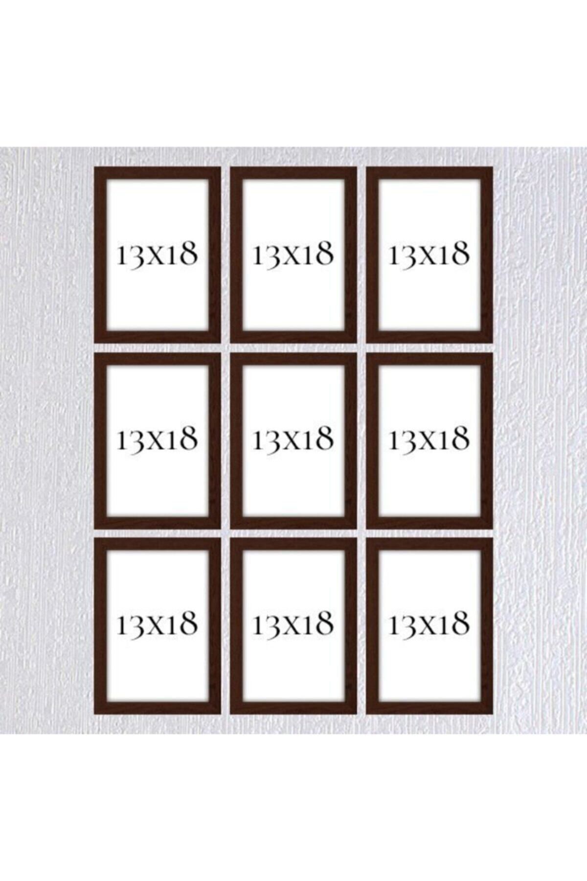 Elioure Beyaz 13x18 Çerçeve (Postersiz), 9 adet, şık ve kaliteli tasarım