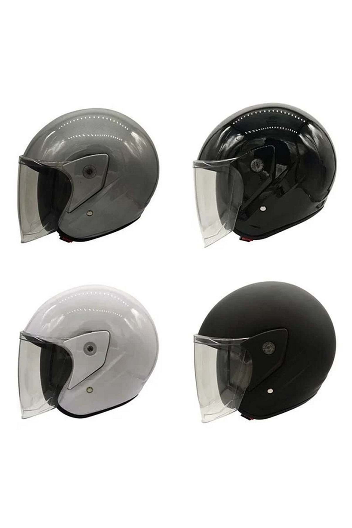 ultramotor İthal Yarım Yazlık Kask Yüksek Kalite Standart Beden Gri