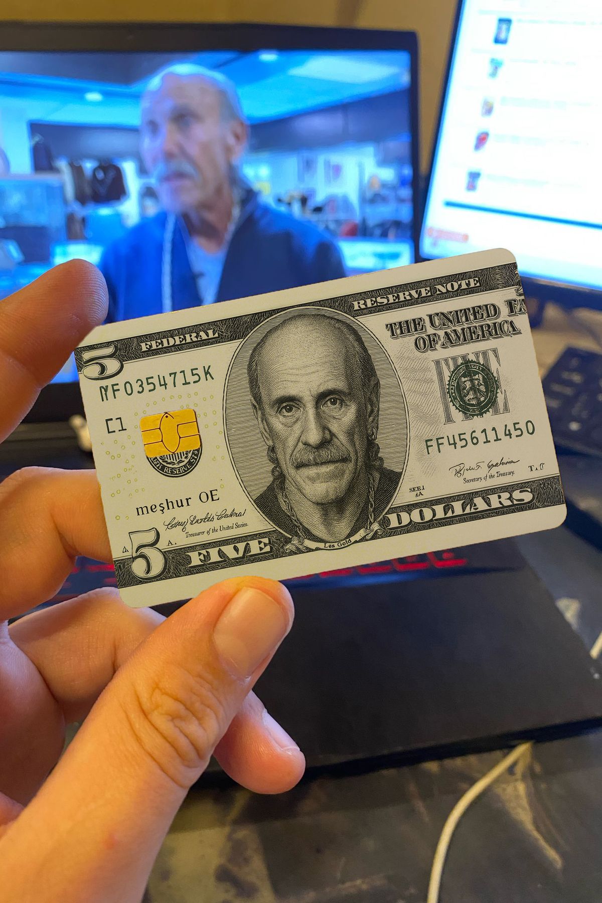Namgo Kralları Les Gold OE Kredi Banka Kart Kaplama Etiketi Stickerı