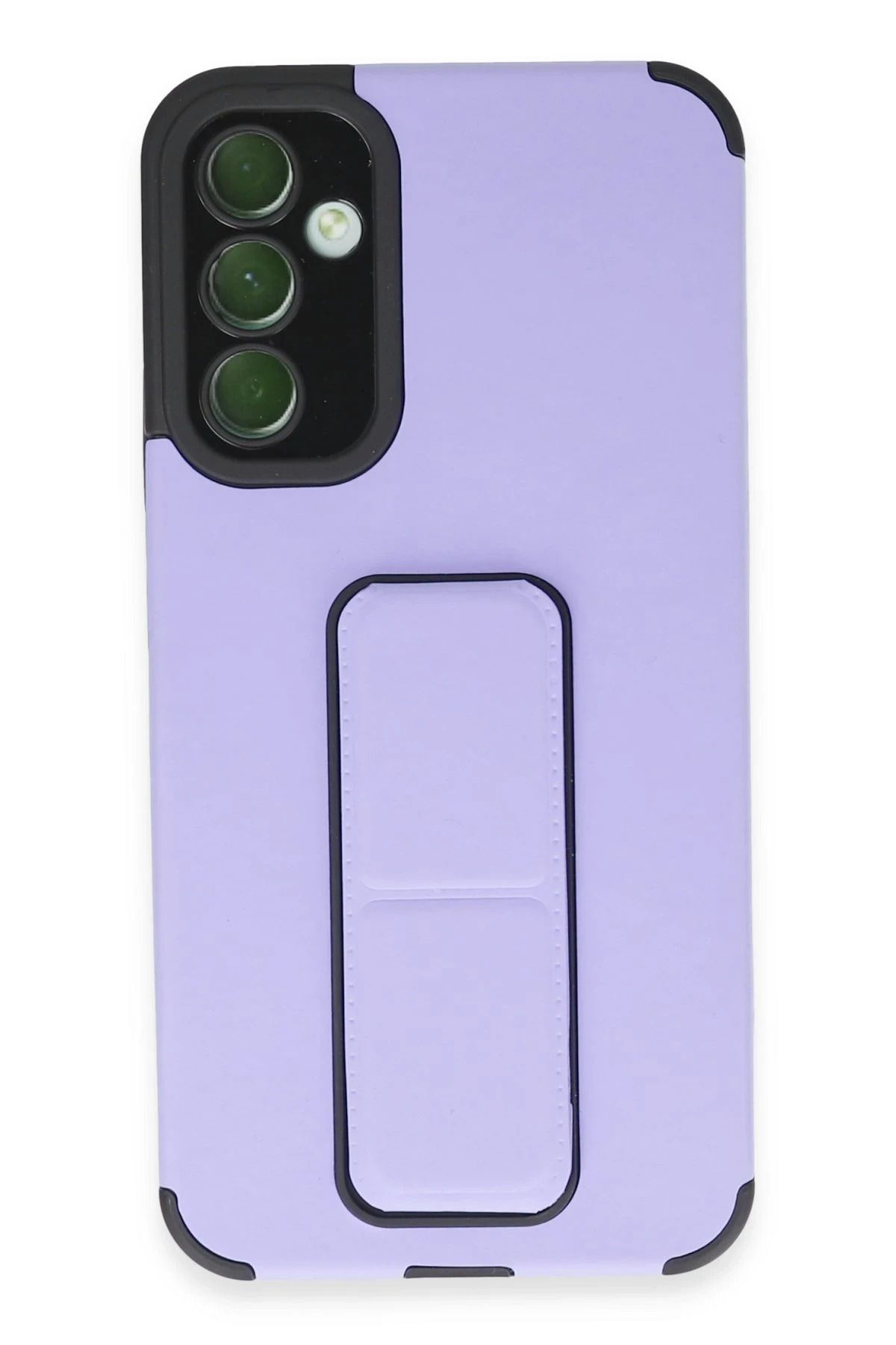 NewFace Samsung Galaxy A54 5G Kılıf Mega Standlı Silikon - Lila BSTMY