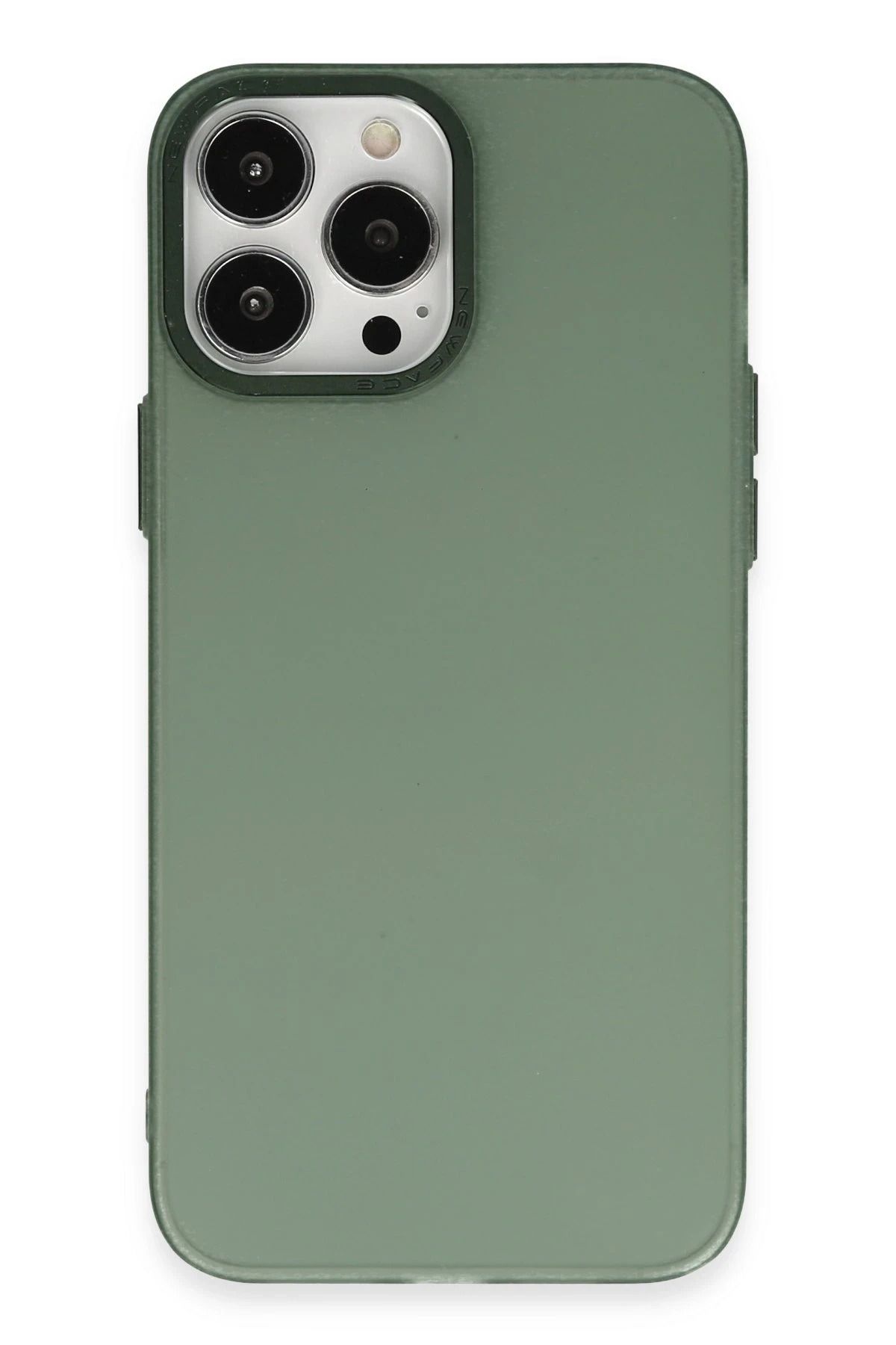 NewFace iPhone 14 Pro Max Kılıf Modos Metal Kapak - Koyu Yeşil JOJUA