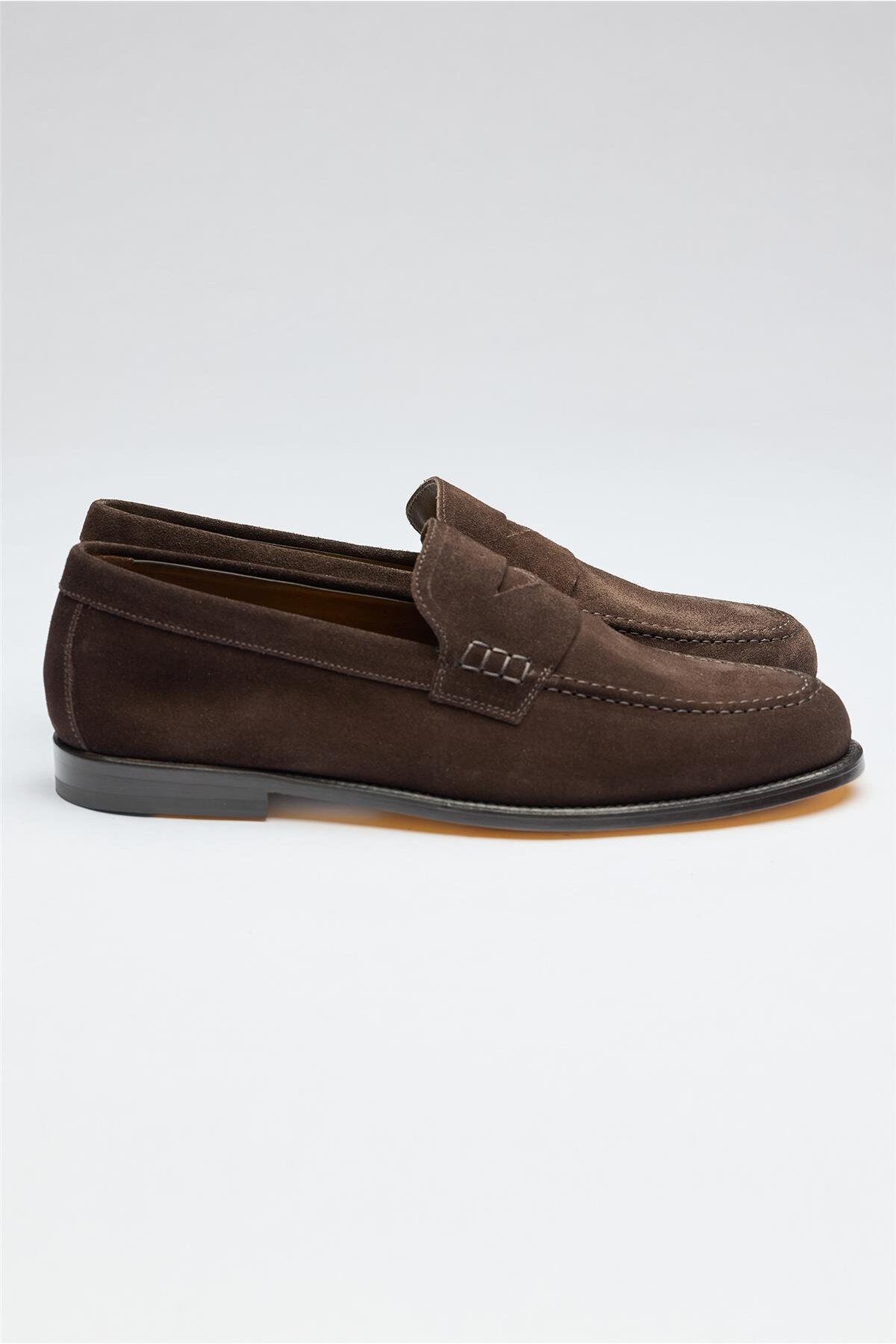 Doucals Kahverengi Süed Penny Loafer