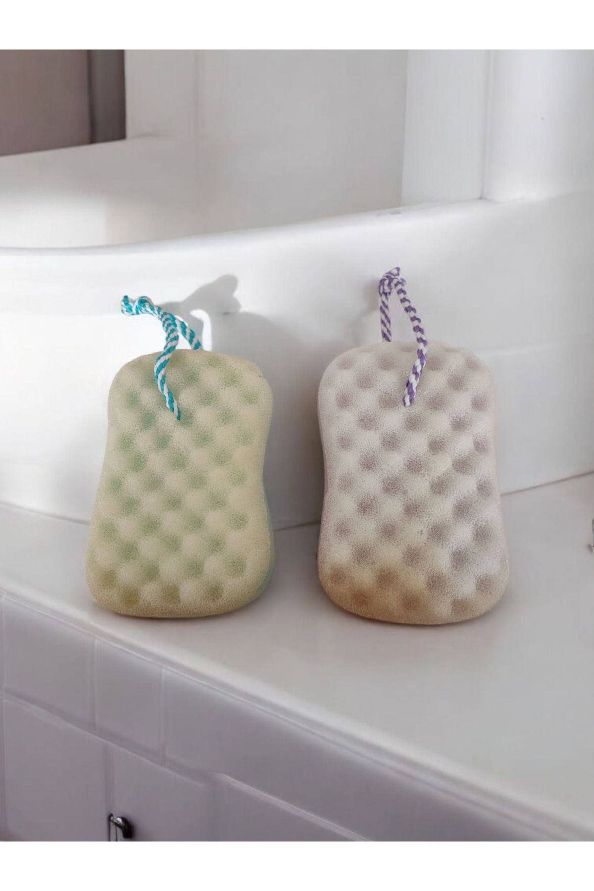 ERGÖK Banyo Duş Süngeri , Vücut Duş Süngeri , Spa & Masaj Süngeri , Banyo Terapi Süngeri