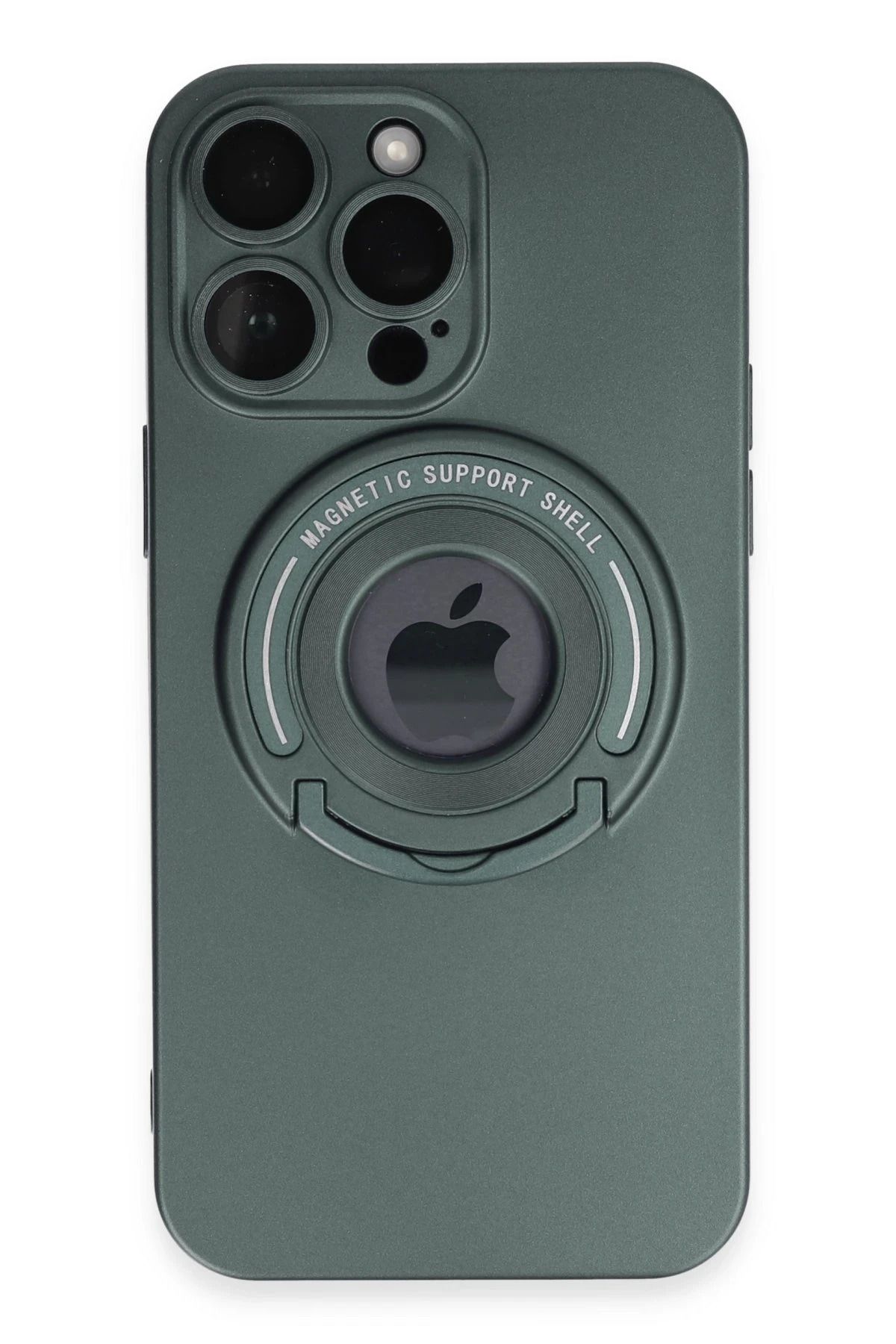 NewFace iPhone 13 Pro Max Kılıf Lukka Magneticsafe Kapak - Koyu Yeşil JOJUA