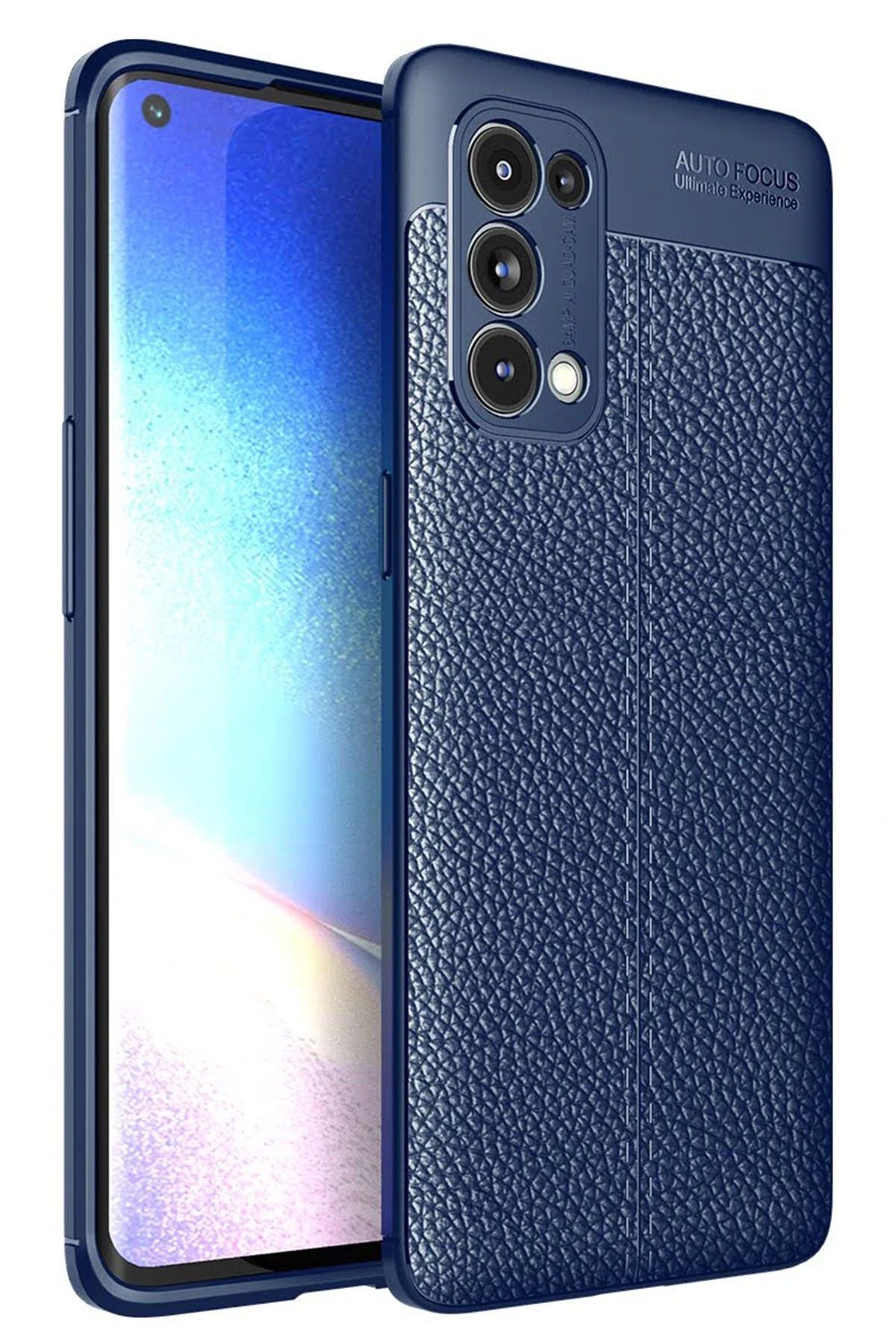 NewFace Reno 5 Pro Kılıf Auto Focus Kapak - Lacivert JOJUA