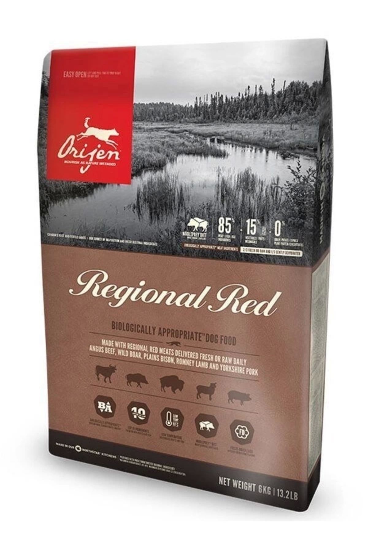 YNT İthalat Orijen Regional Red Tahılsız Sığır Etli Yavru Yetişkin Köpek Maması 2 Kg