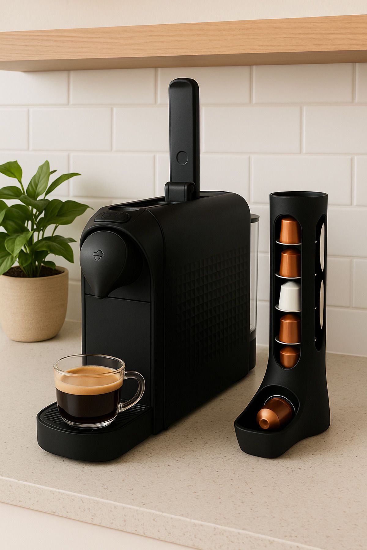 Home Nespresso Kahve Kapsül Düzenleyici Standı Mutfak Tezgahı Dekoratif Kapsül Tutucu