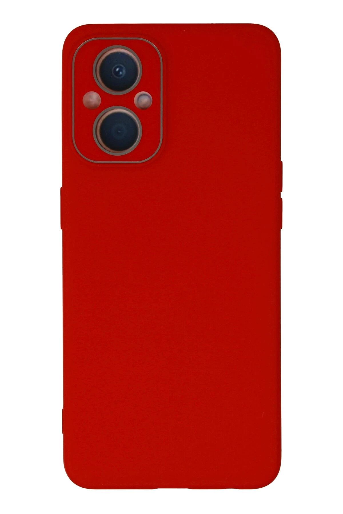 NewFace Reno 7 Lite Kılıf Lansman Glass Kapak - Kırmızı DPMAH
