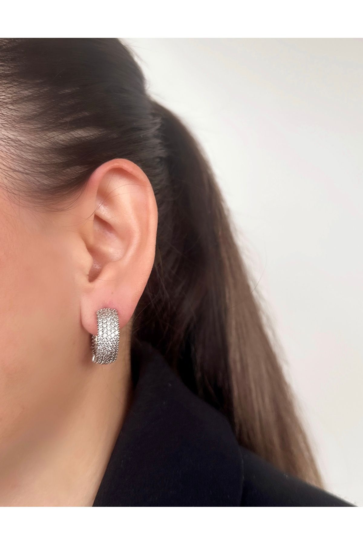 HeyYou Jewelry Zirkon halka küpe