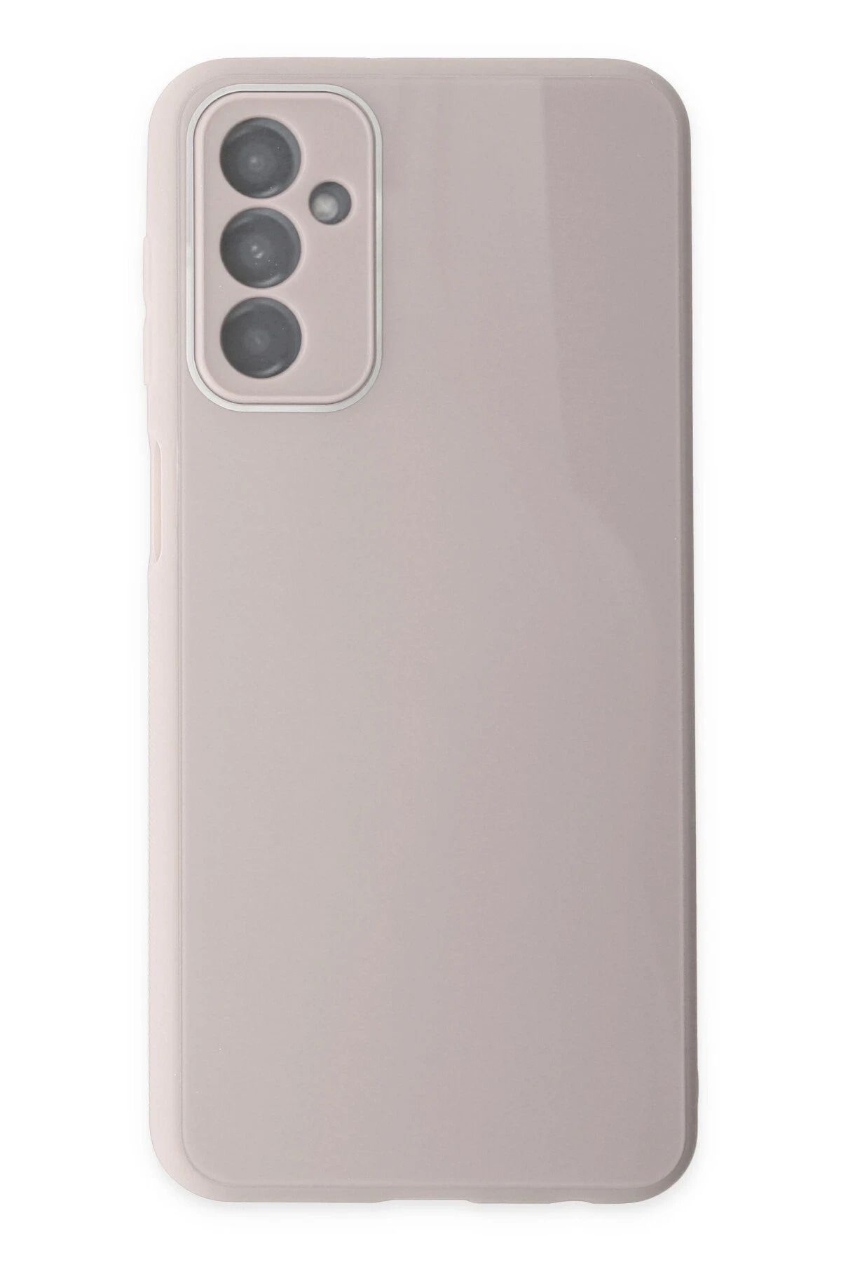 NewFace Samsung Galaxy M23 Kılıf Glass Kapak - Pembe INSLM