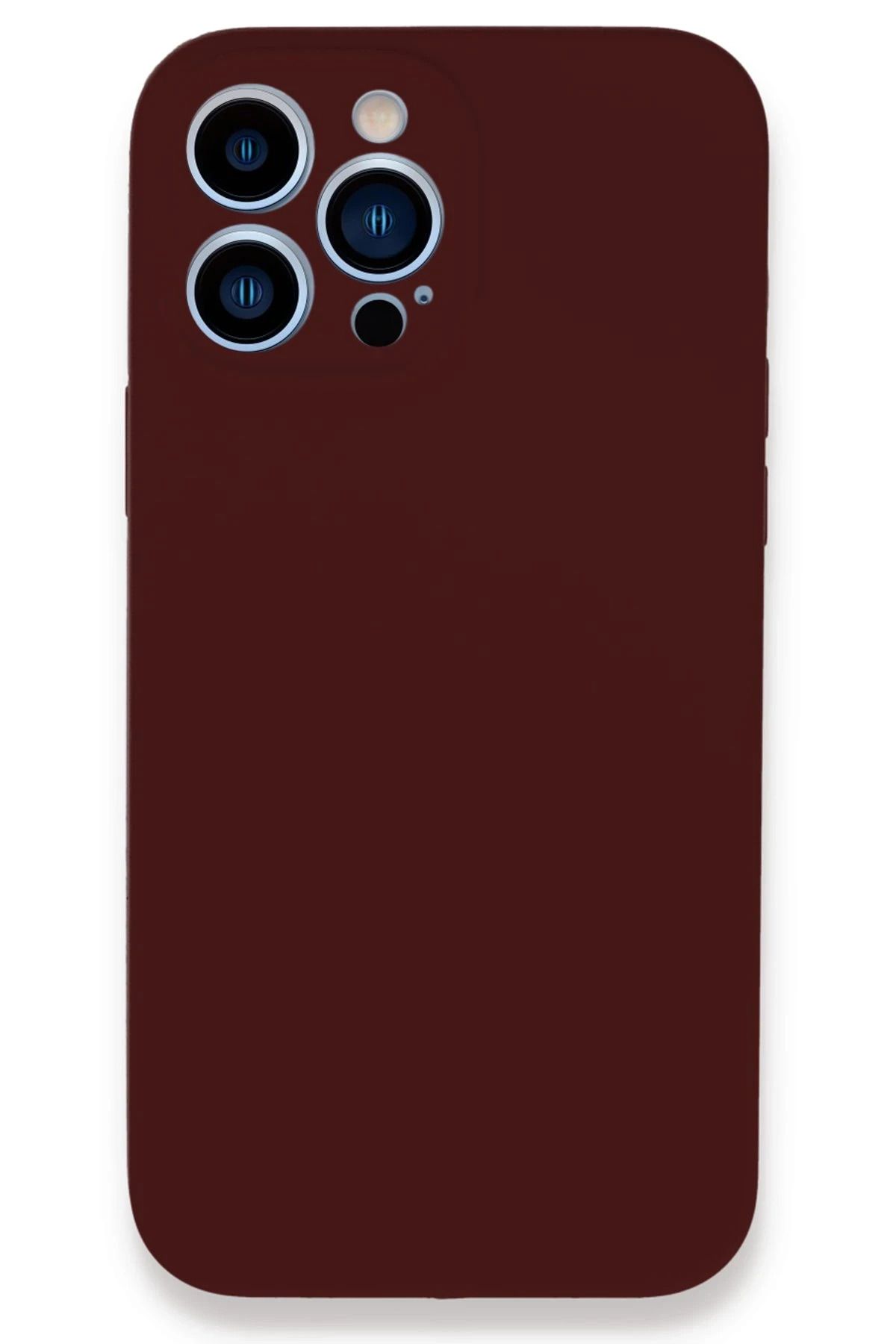 NewFace iPhone 13 Pro Max Kılıf Lansman Legant Silikon - Bordo HNZRN