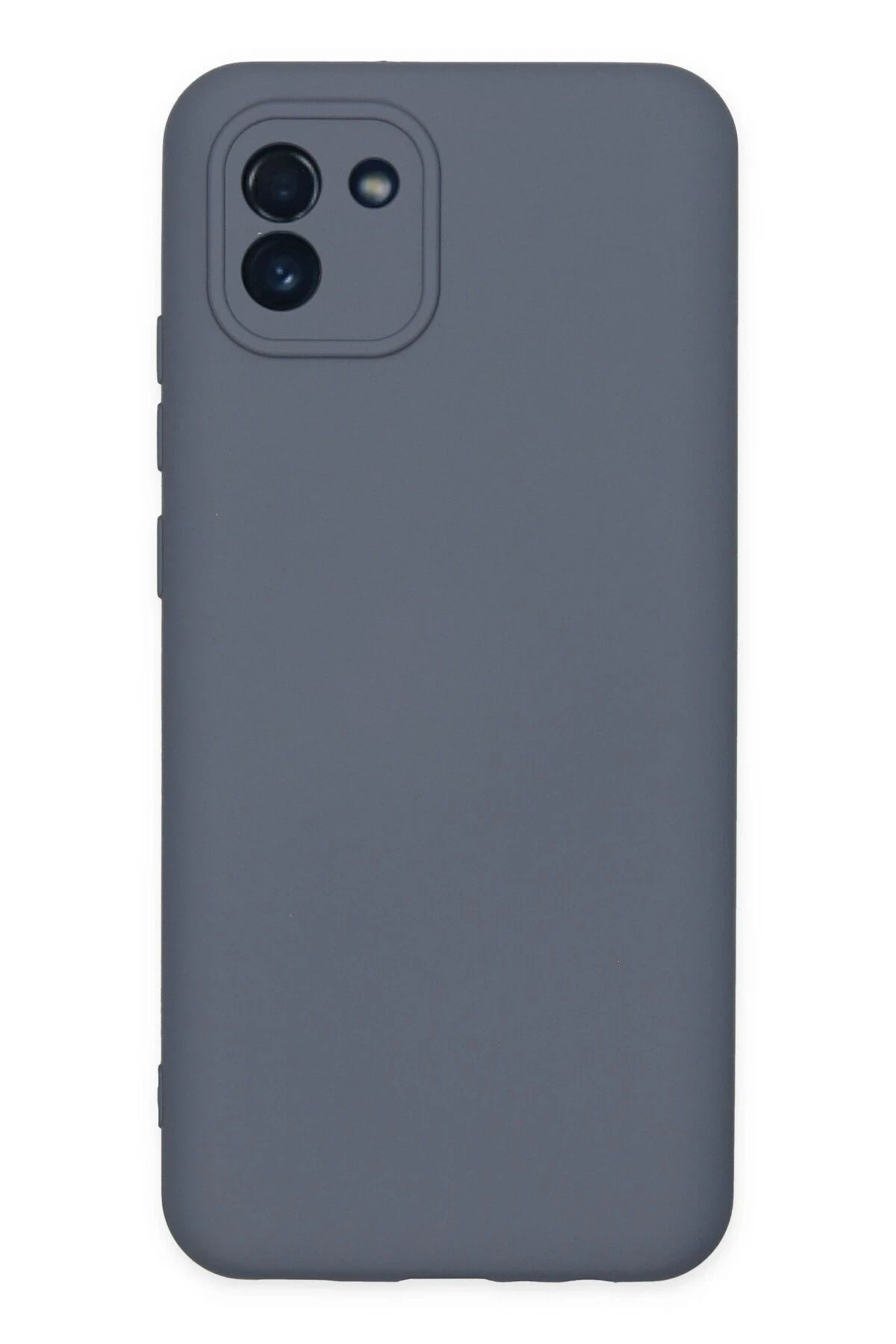NewFace Samsung Galaxy A03 Kılıf Nano içi Kadife Silikon - Gri FERRG