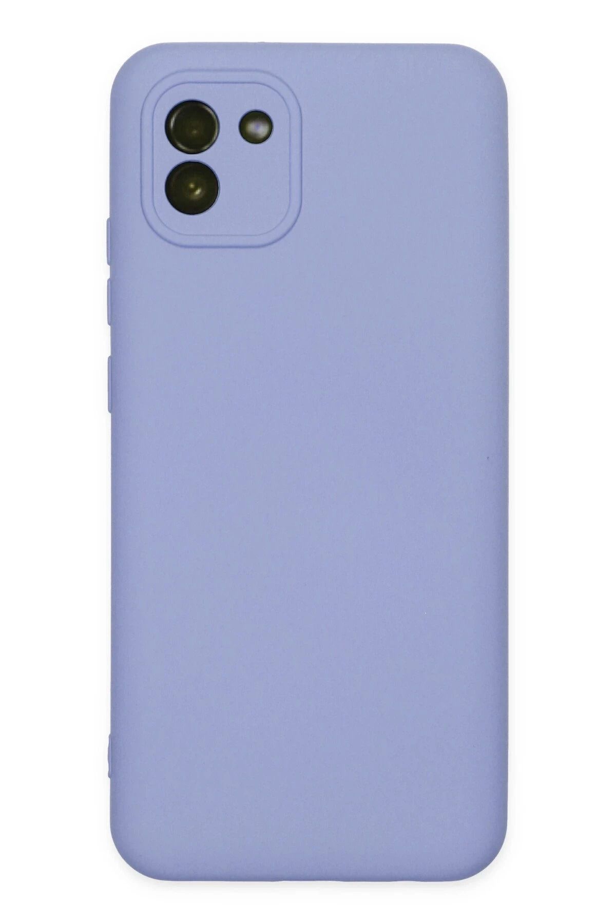 NewFace Galaxy A03 Uyumlu Kılıf Nano içi Kadife Silikon - Lila HNZRN
