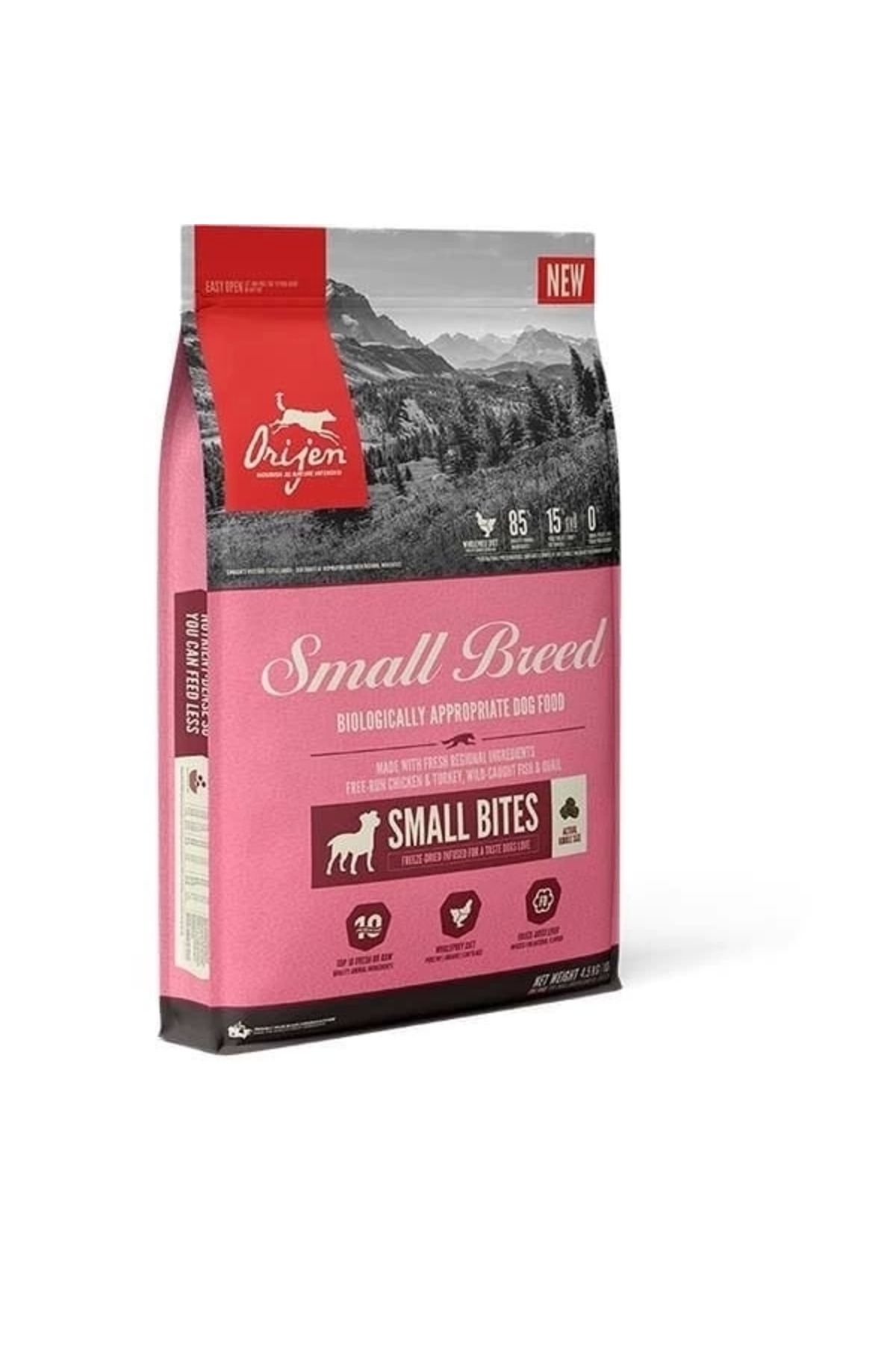 YNT İthalat Orijen Small Breed Tavuklu ve Hindili Yavru ve Yetişkin Köpek Maması 1.8 Kg