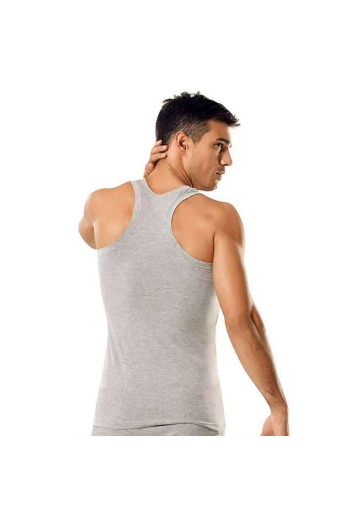 KEYAL Seher Erkek Sporcu Atlet 5'li Paket %100 Pamuk Likralı Ribanalı