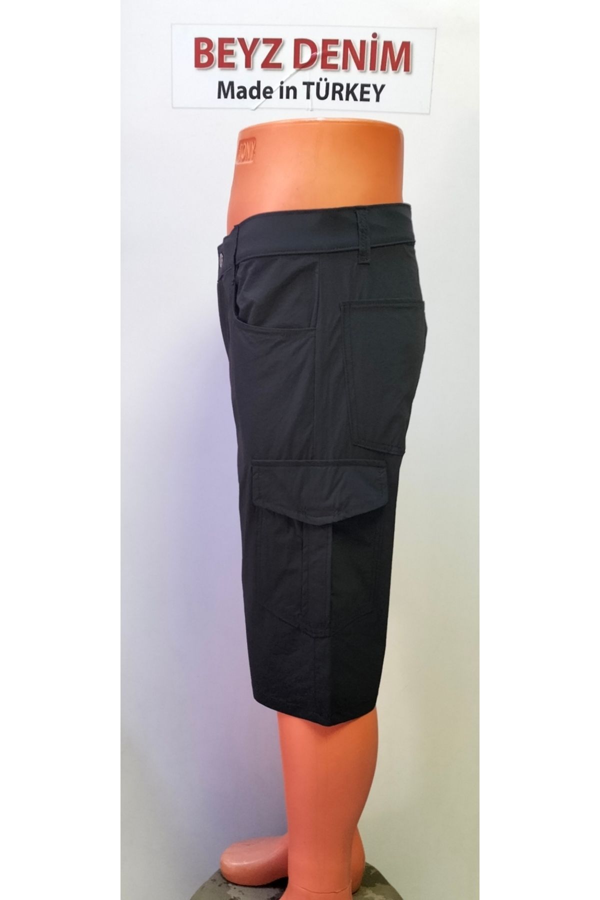 BeyzDenim-Black Super Micro En Lycra.Boy Lycra Wisp Shorts Capri Below Knee Pants Ibig Size 2