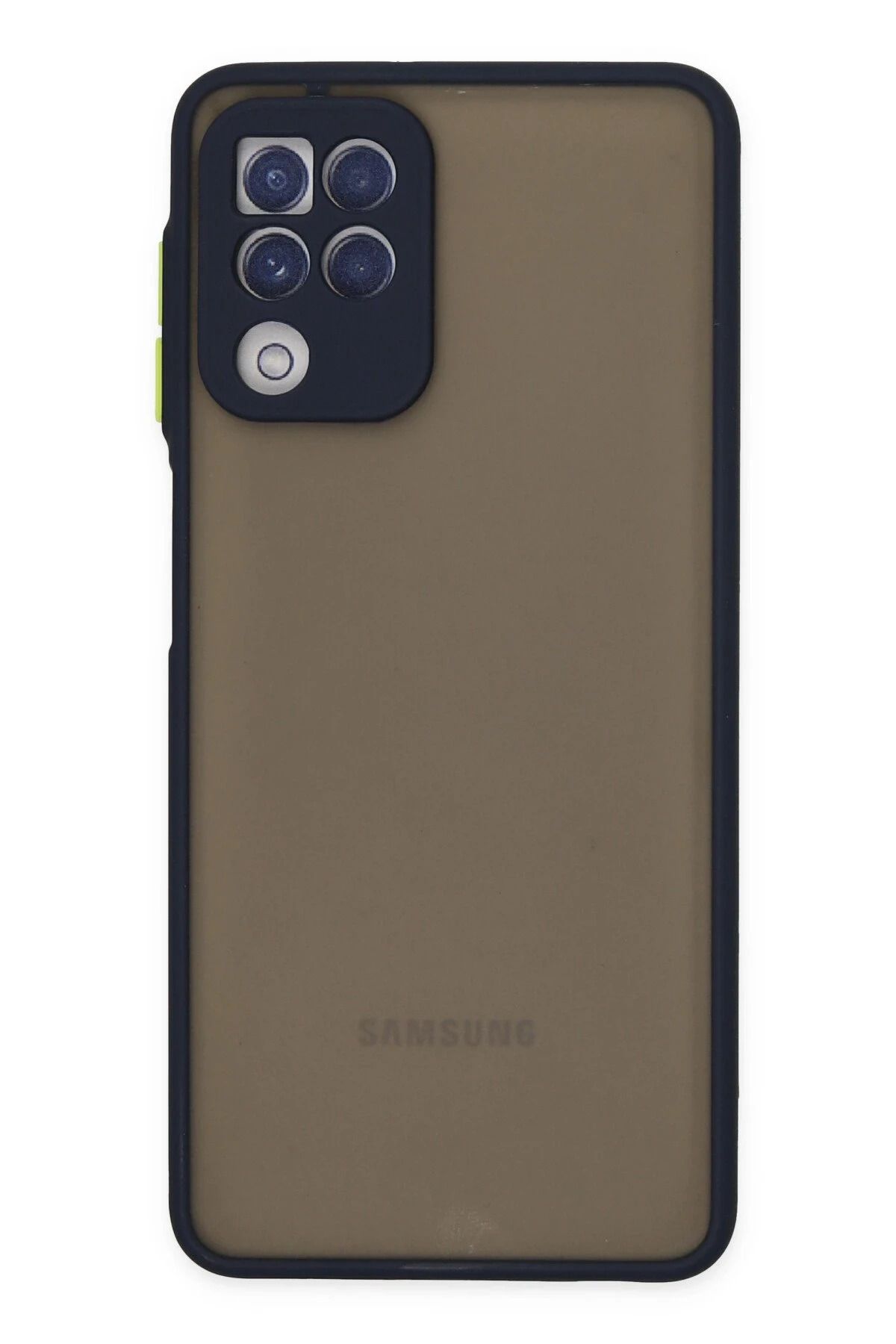 NewFace Samsung Galaxy A22 Kılıf Montreal Silikon Kapak - Lacivert BSTMY
