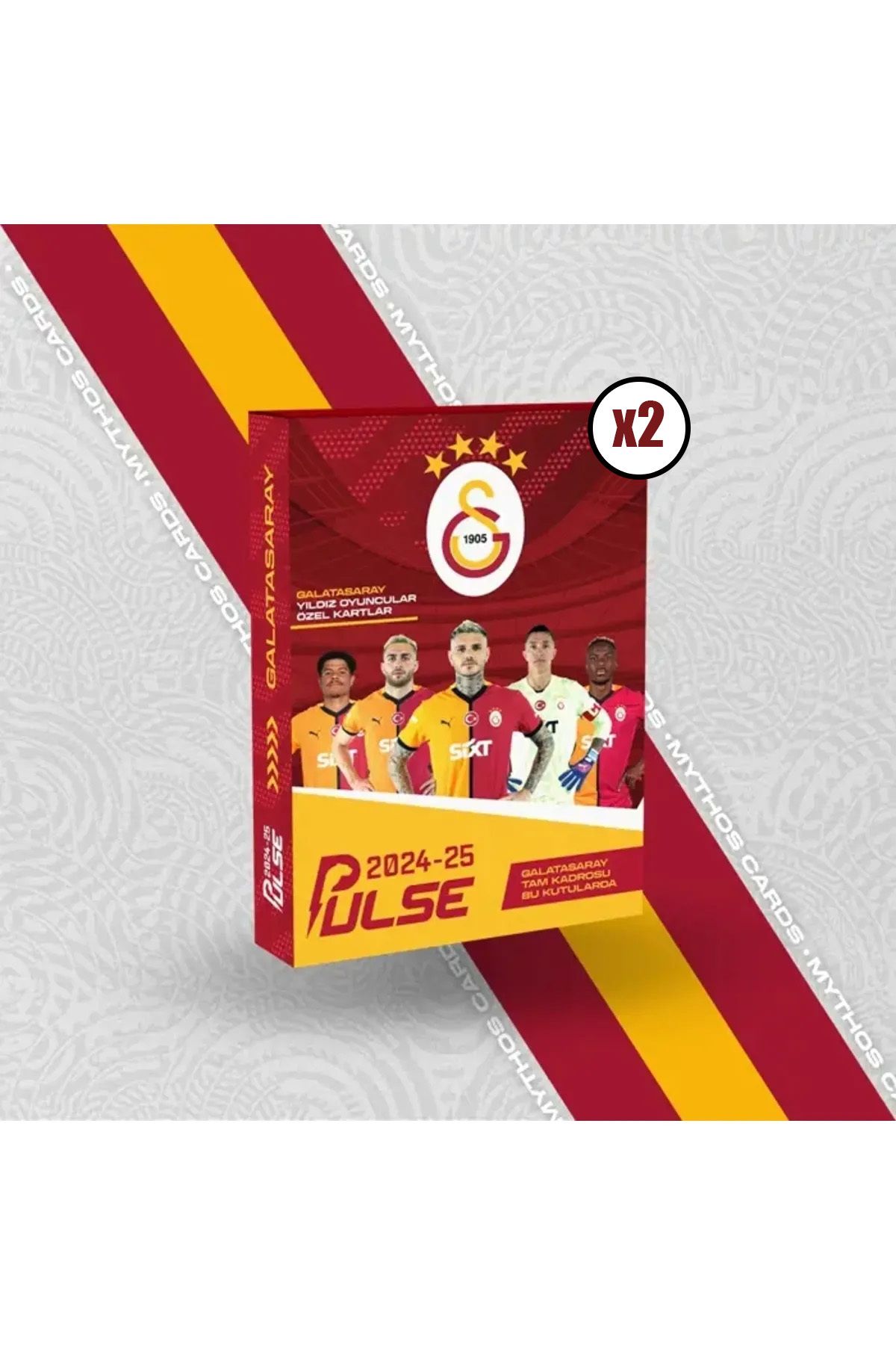 Mythos Cards Galatasaray Futbol Kart Seti 2024/2025 Sezonu 12x2 24 Adetli