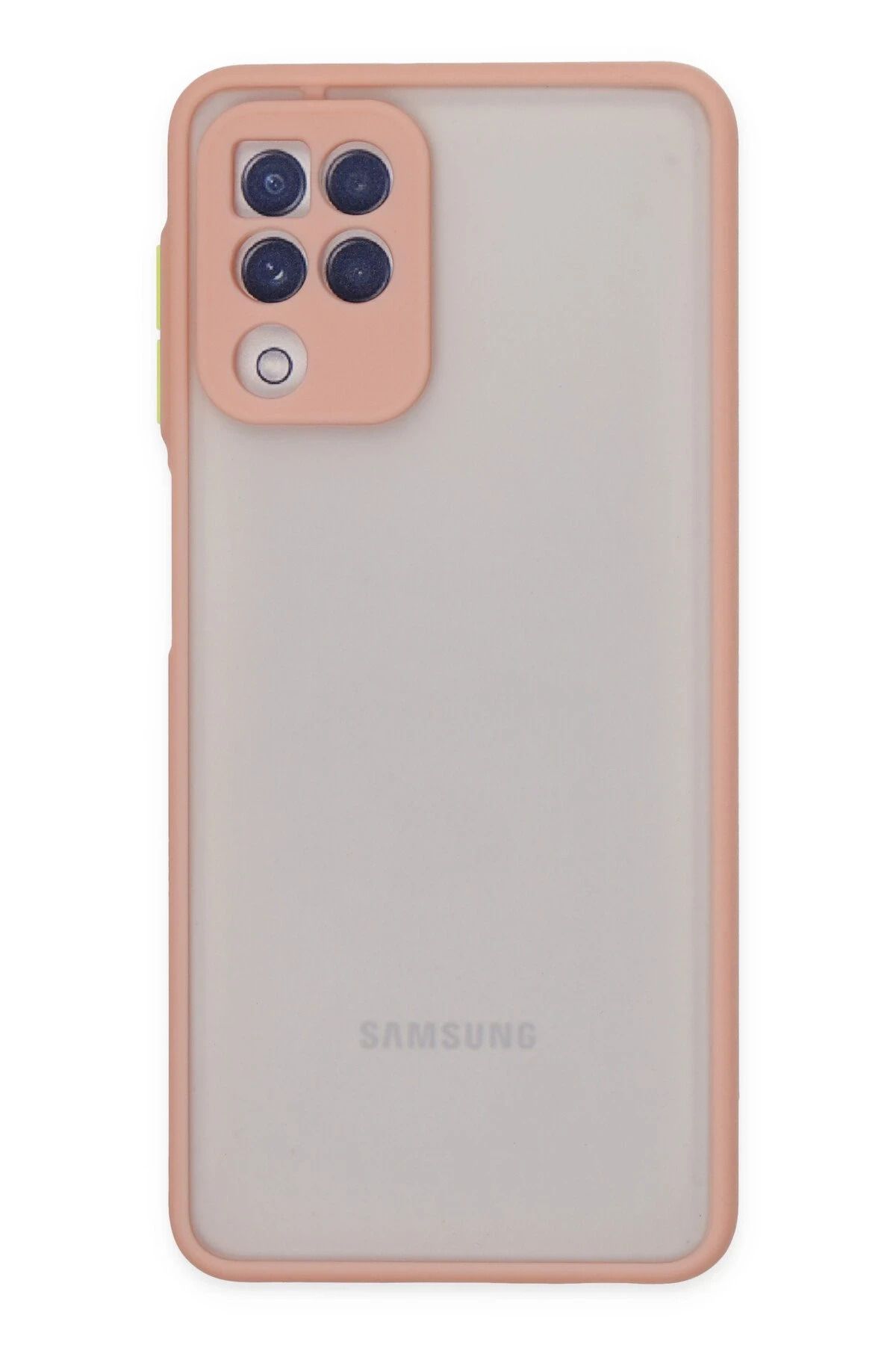 NewFace Samsung Galaxy A22 Kılıf Montreal Silikon Kapak - Pembe LZWDR
