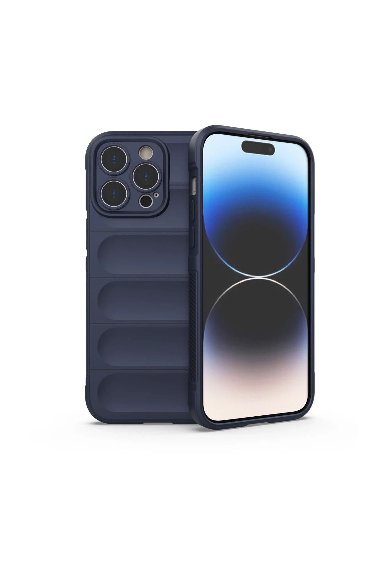 NewFace iPhone 15 Pro Kılıf Optimum Silikon - Lacivert JOJUA