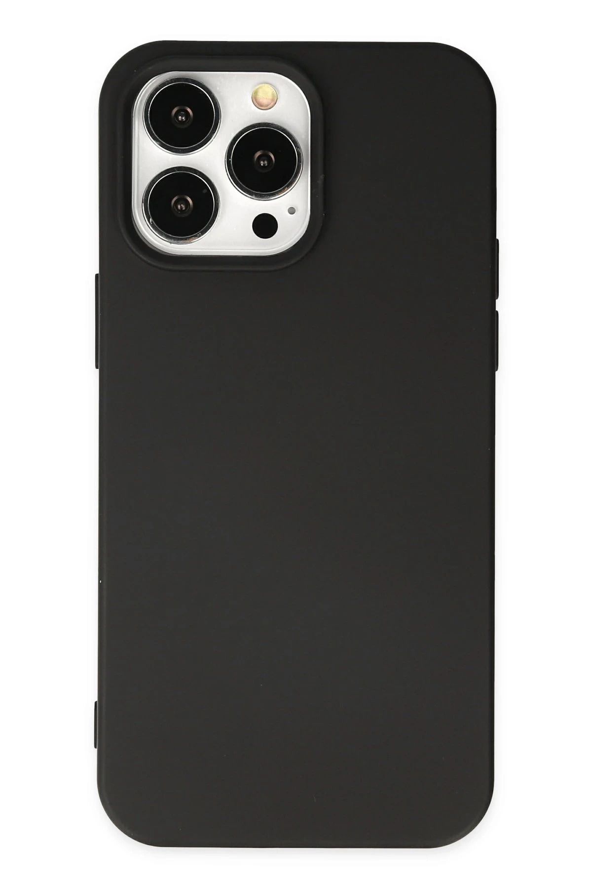NewFace iPhone 15 Pro uyumlu  Kılıf Nano içi Kadife Silikon - Siyah HNZRN
