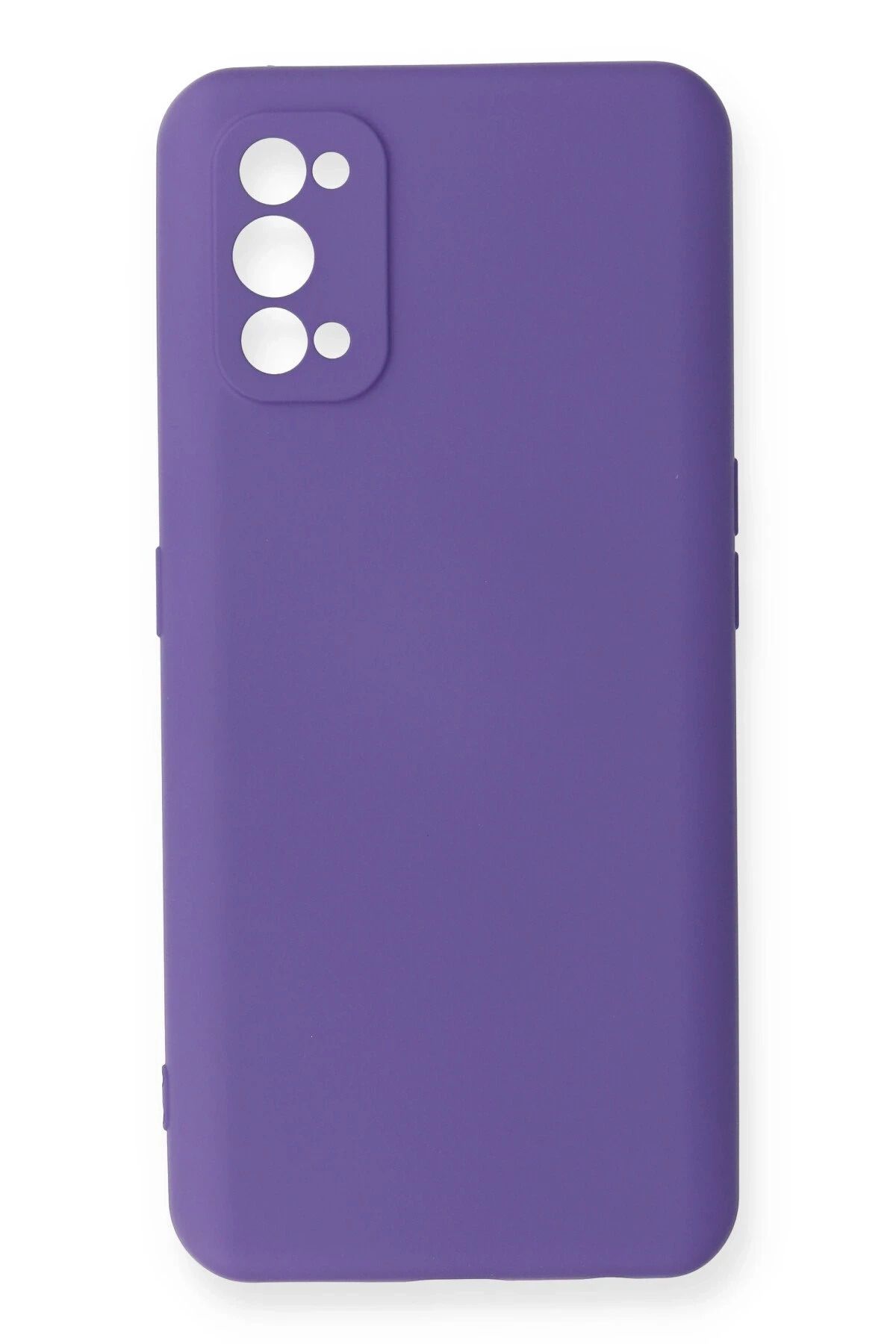 NewFace Realme 7 Pro Kılıf Nano içi Kadife Silikon - Mor FERRG