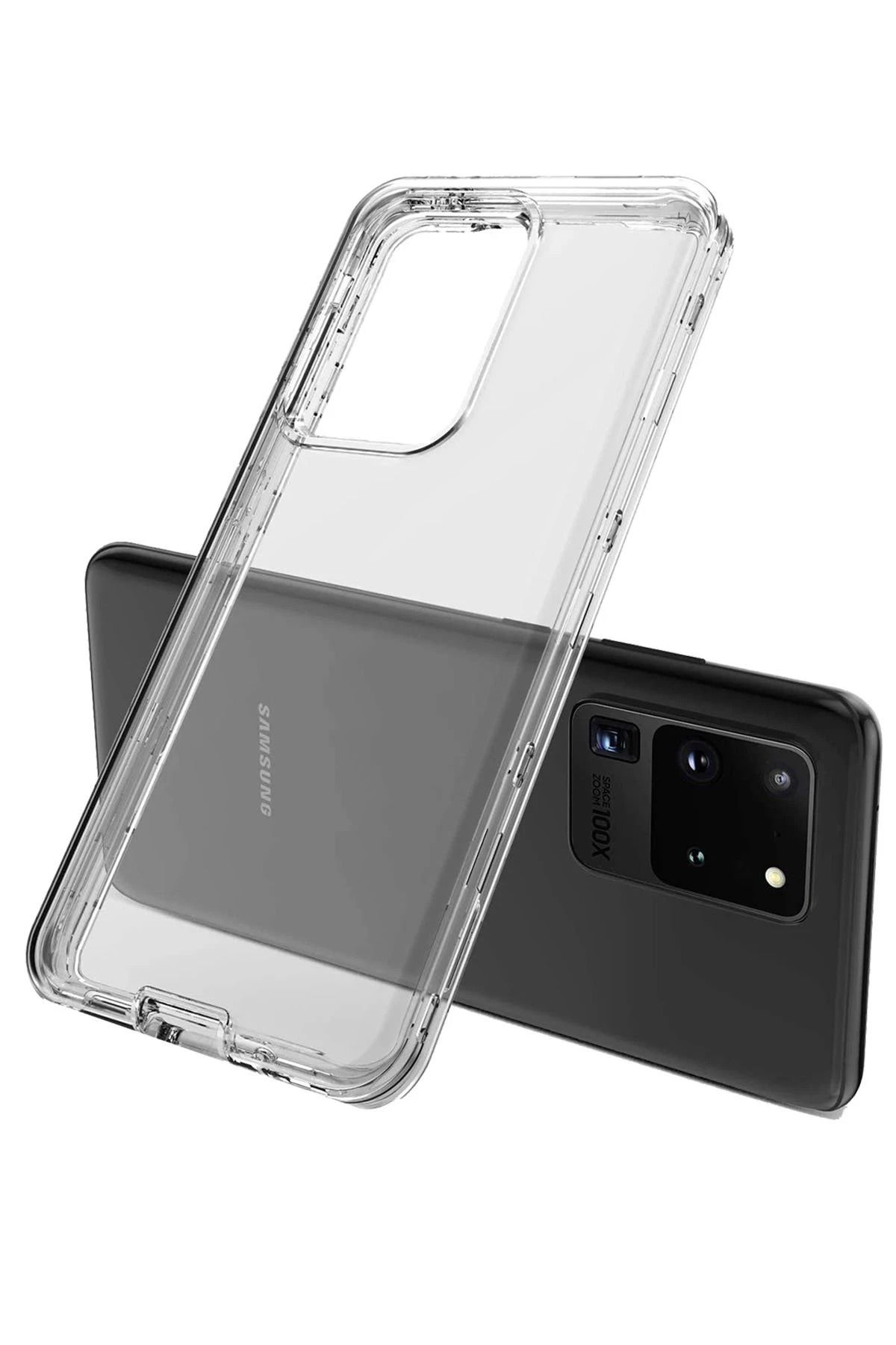 NewFace Samsung Galaxy S20 Kılıf Lüx Şeffaf Silikon INSLM