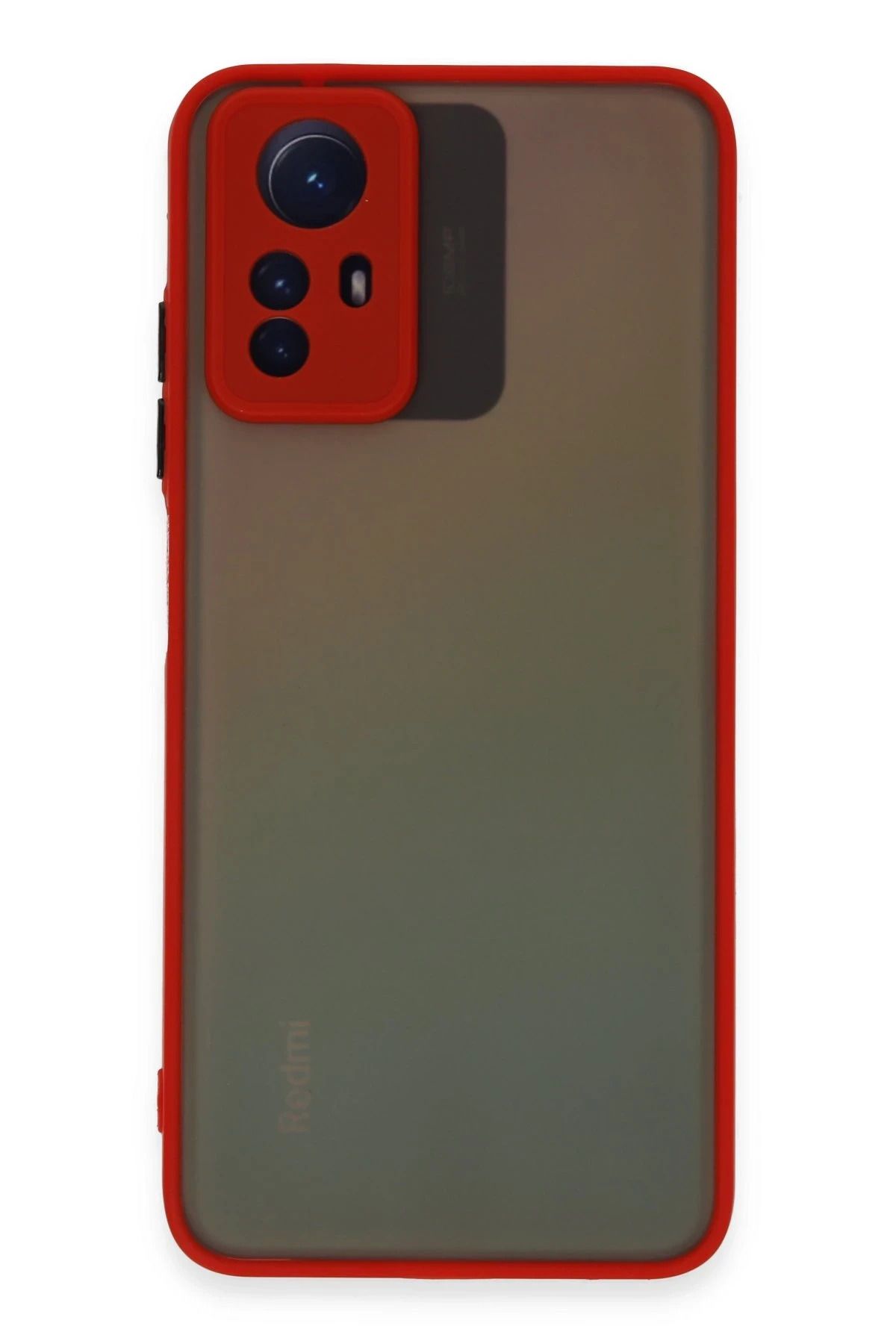 NewFace Xiaomi Redmi Note 12S Kılıf Montreal Silikon Kapak - Kırmızı YNSMR