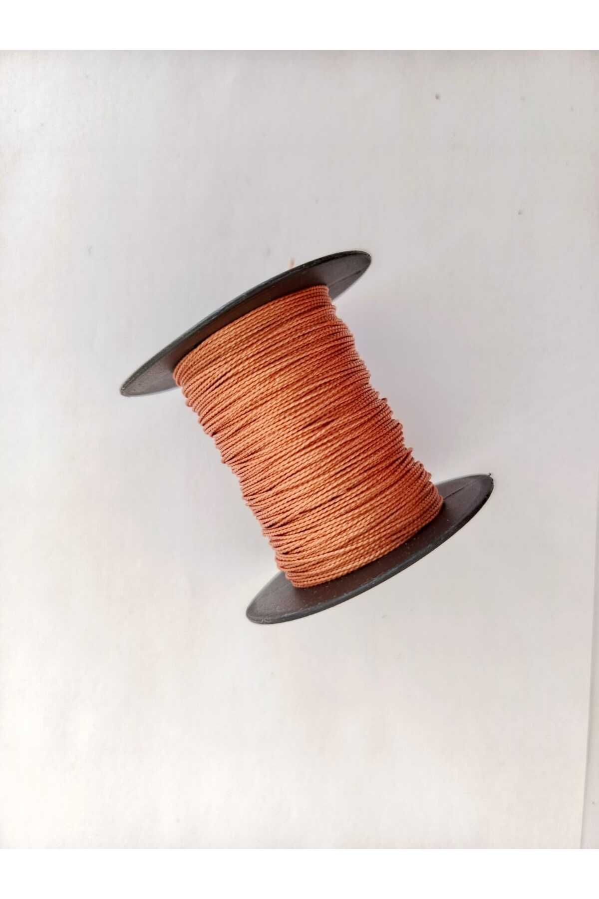 Eskişehir hobi sanat-50 Meters Tire String Nylon Furniture Upholstery String,Sofa Button Sewing String,Turnbuckle String Brown Color 6