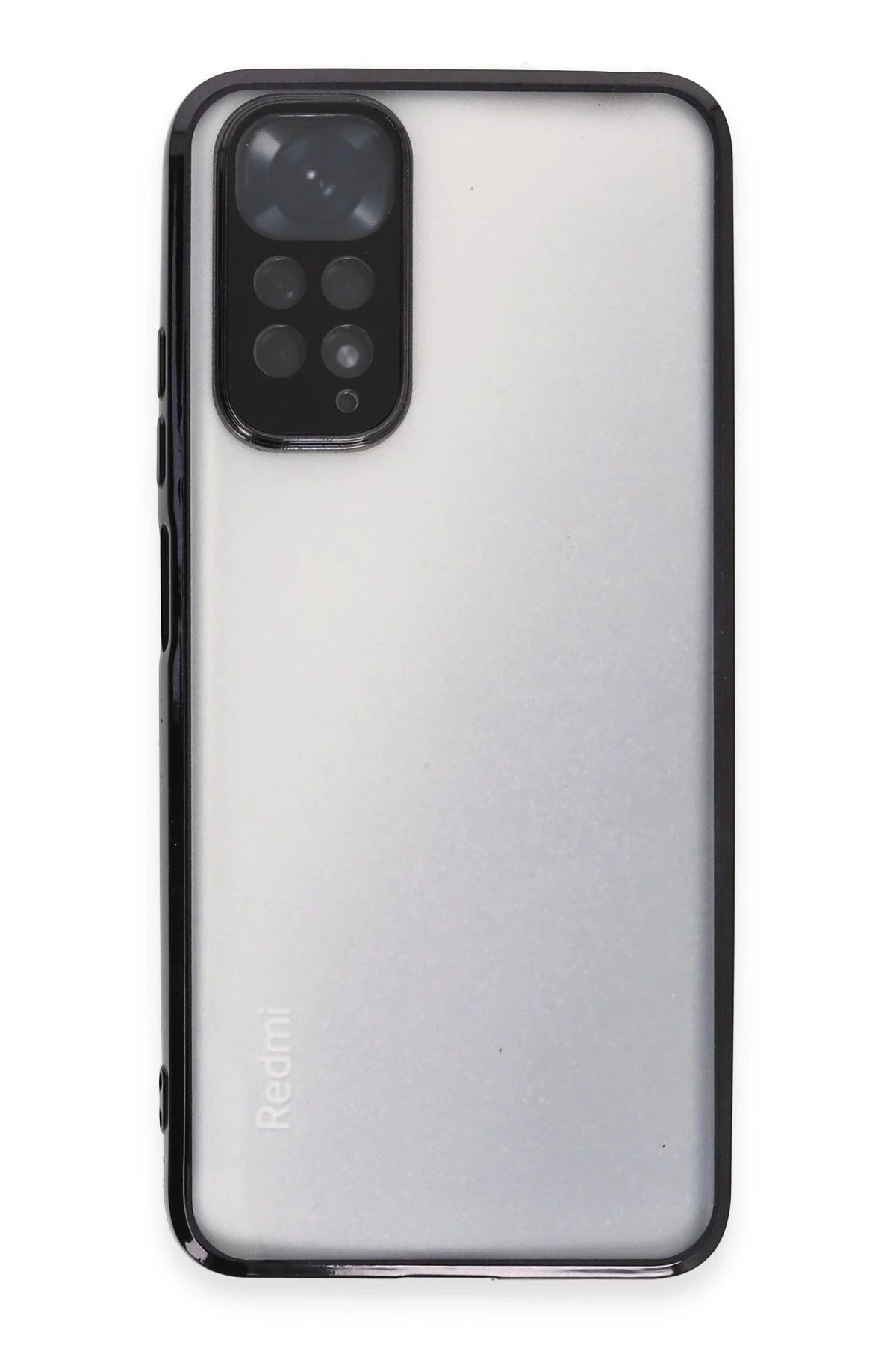 NewFace Xiaomi Redmi Note 12S Kılıf Lensli Silikon - Siyah JOJUA