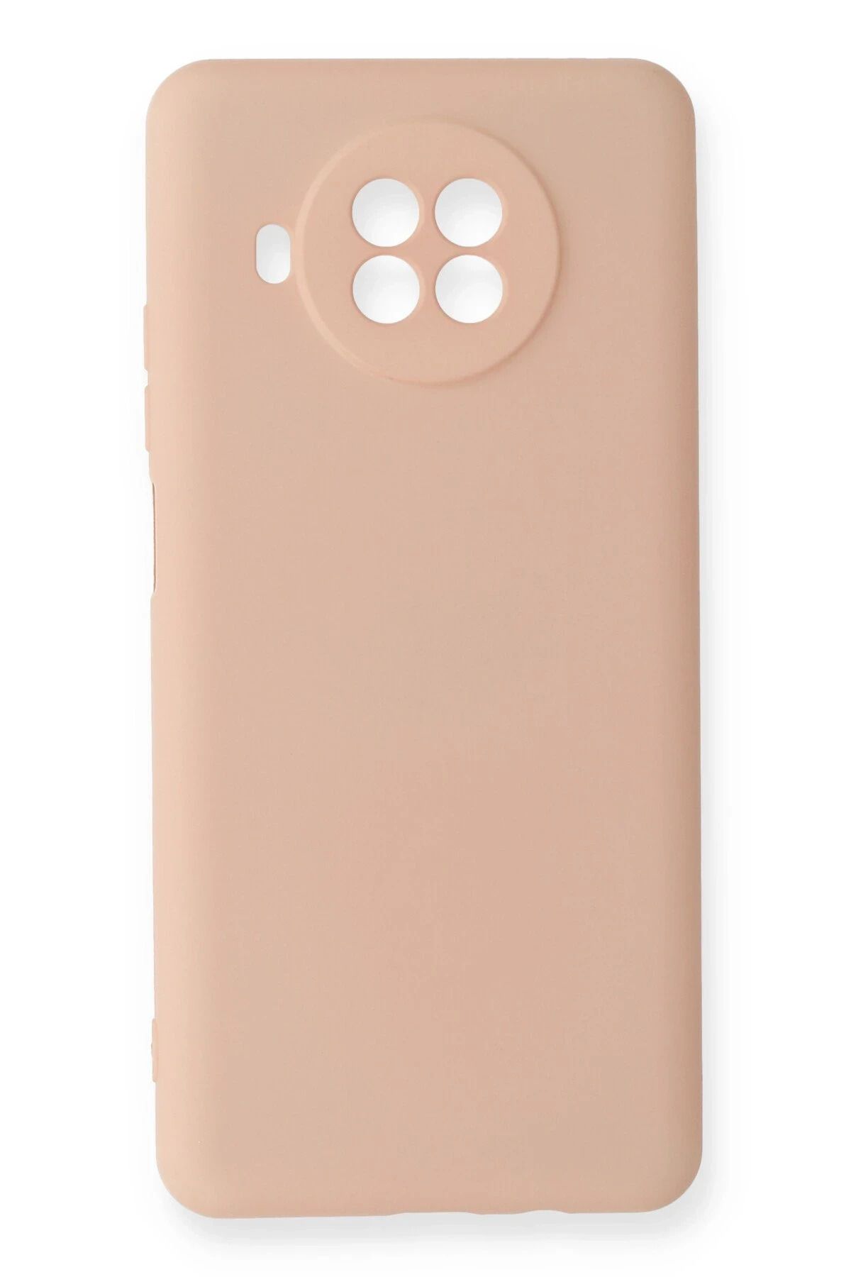 NewFace Xiaomi Mi 10T Lite Uyumlu Kılıf Nano içi Kadife Silikon - Pudra HNZRN