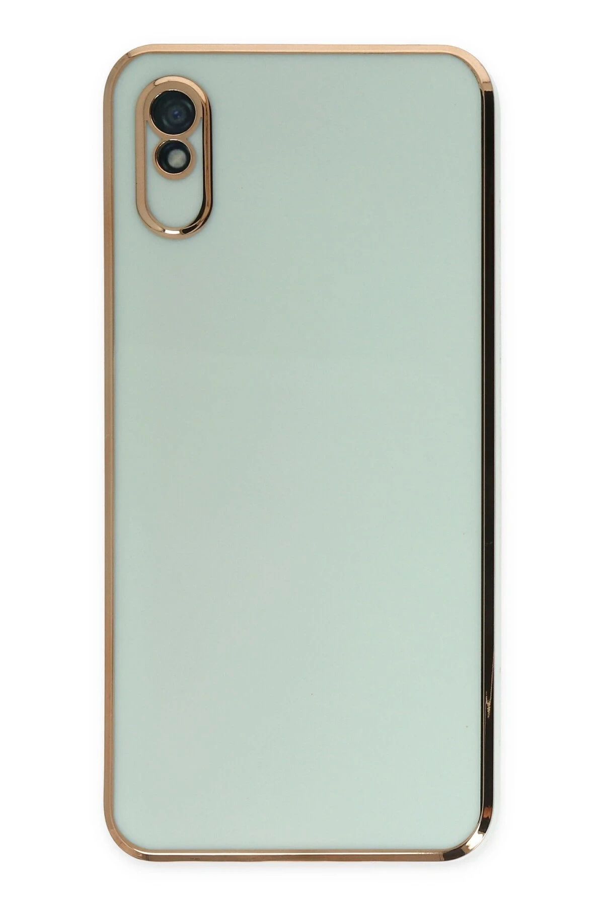 NewFace Xiaomi Redmi 9A Kılıf Volet Silikon - Açık Yeşil JOJUA