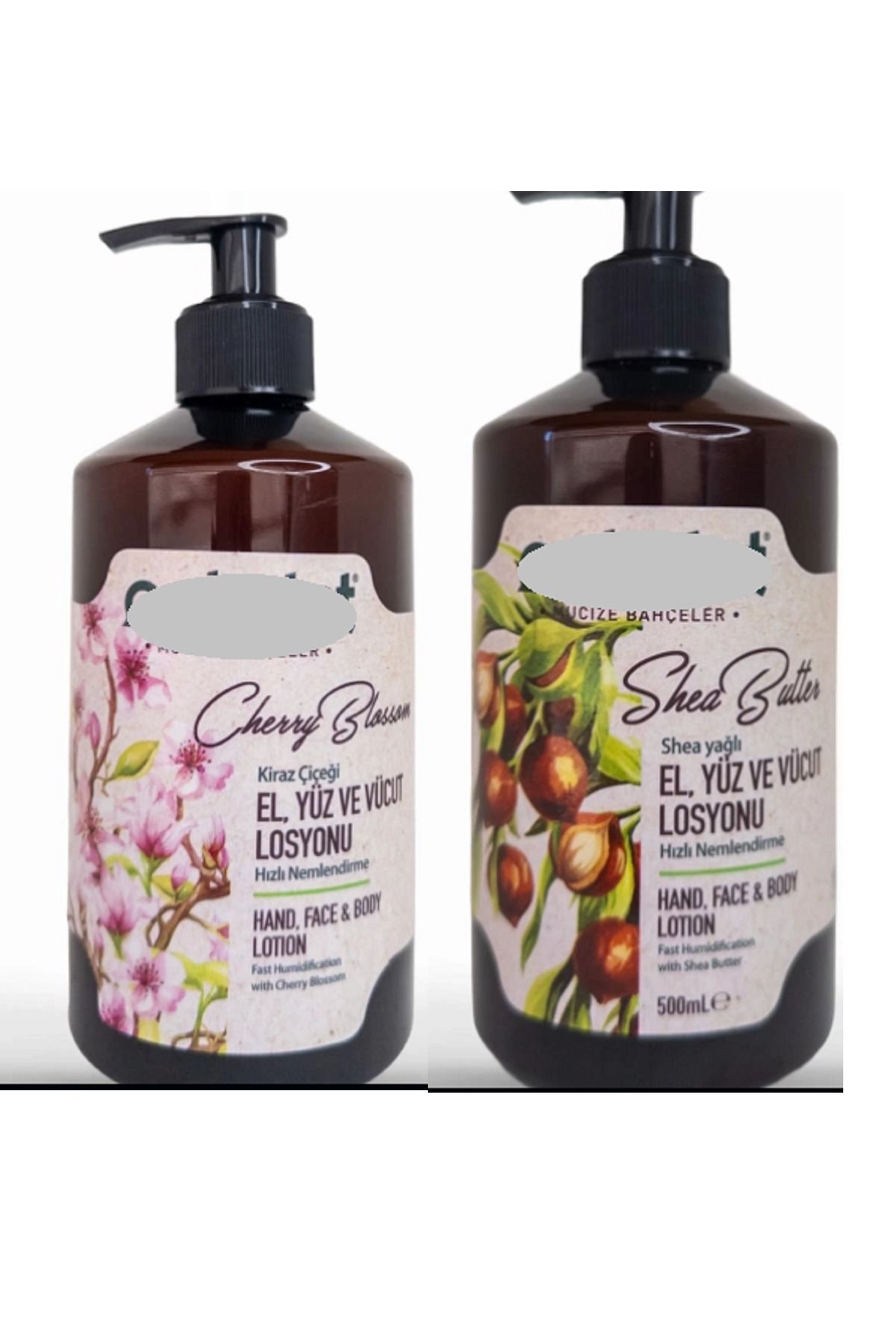 Der Shine El-Vücut Losyonu Kiraz Çiçeği 500 ml+ Shea Yağı 500 ml