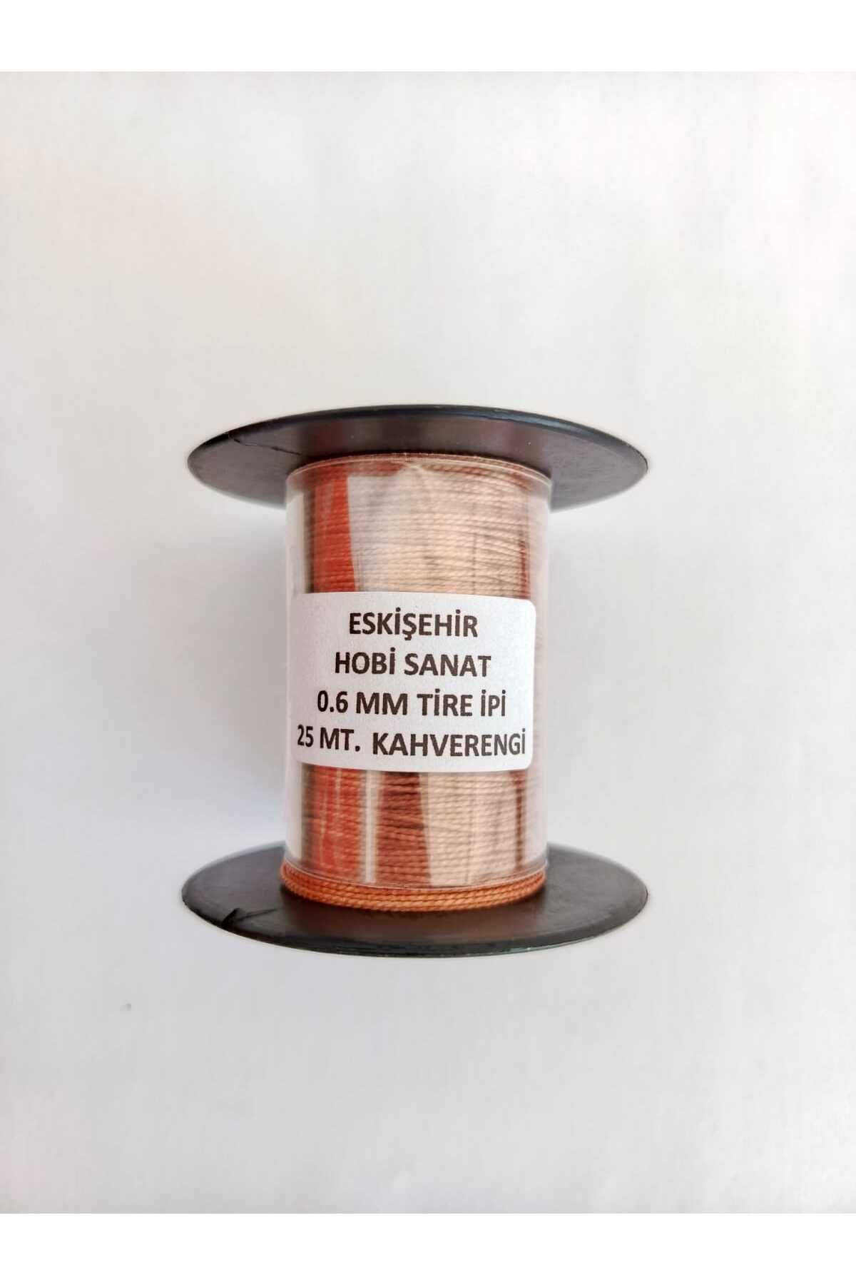 Eskişehir hobi sanat-25 Meters Tire String Nylon Furniture Upholstery String,Sofa Button Sewing String,Tensioning String Brown Color 6