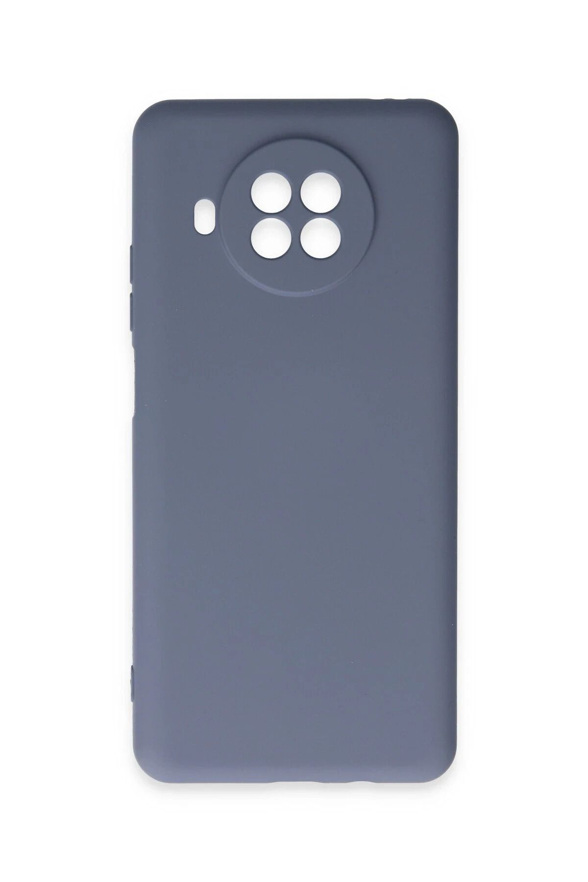 NewFace Xiaomi Mi 10T Lite Kılıf uyumlu  Nano içi Kadife Silikon - Gri HNZRN