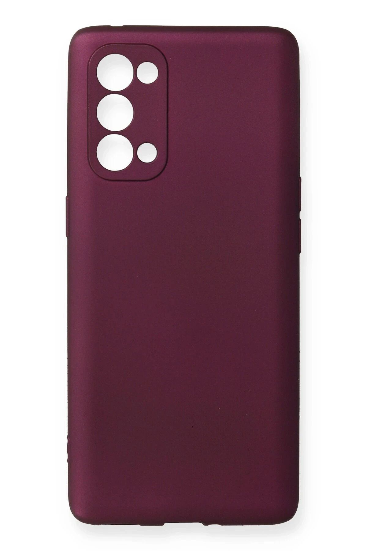 NewFace Reno 5 Pro Kılıf First Silikon - Mürdüm JOJUA