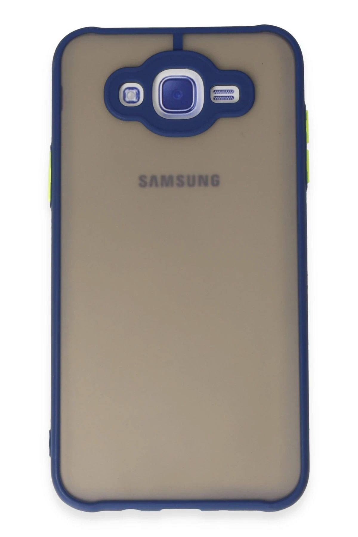 NewFace Samsung Galaxy J7 Kılıf Montreal Silikon Kapak - Lacivert FERRG