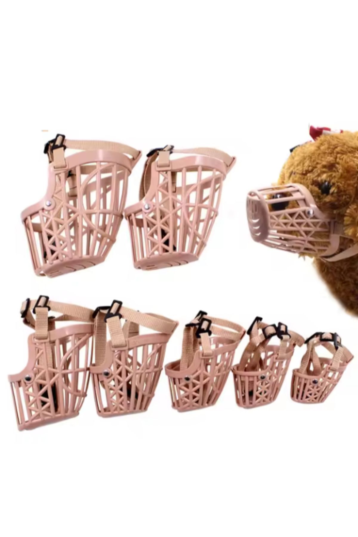 HobiDünyasıElif Köpek Koruma Ağızlığı 7'li Set