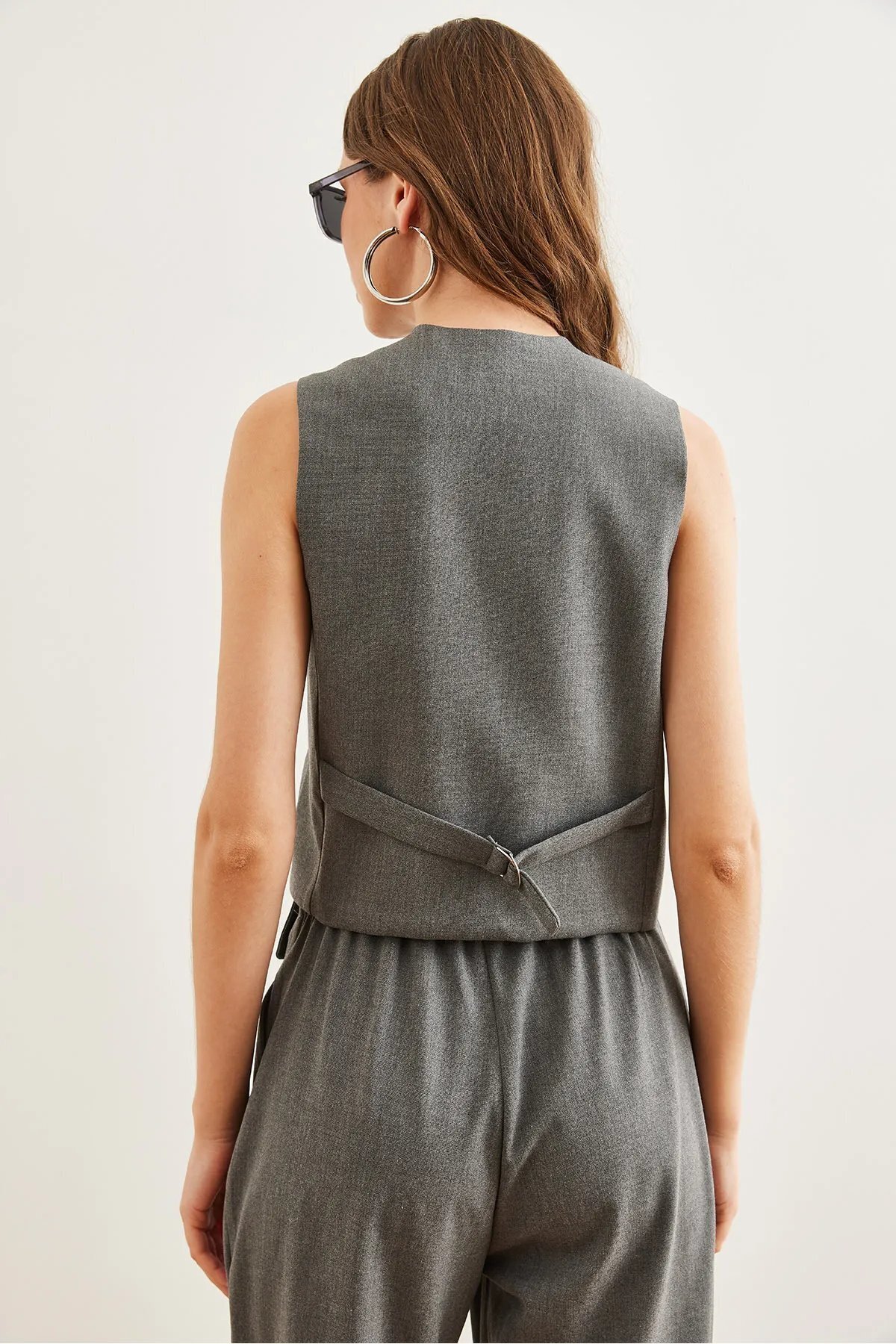 İKLİM LİFE-Lined Vest with Back Belt 3