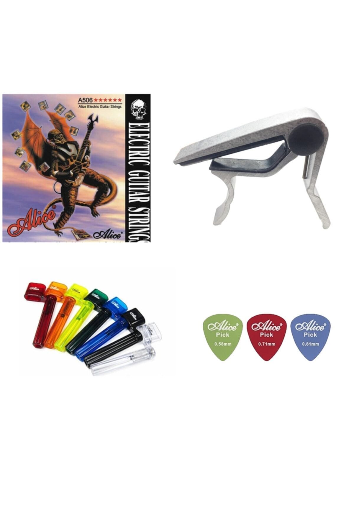 Master Music Gitar Teli + Kapo + Burgu Çevirici + Pena Seti