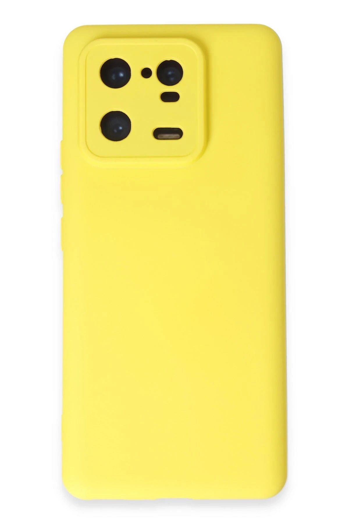 NewFace Xiaomi Mi 13 Pro  uyumlu Kılıf Nano içi Kadife Silikon - Sarı