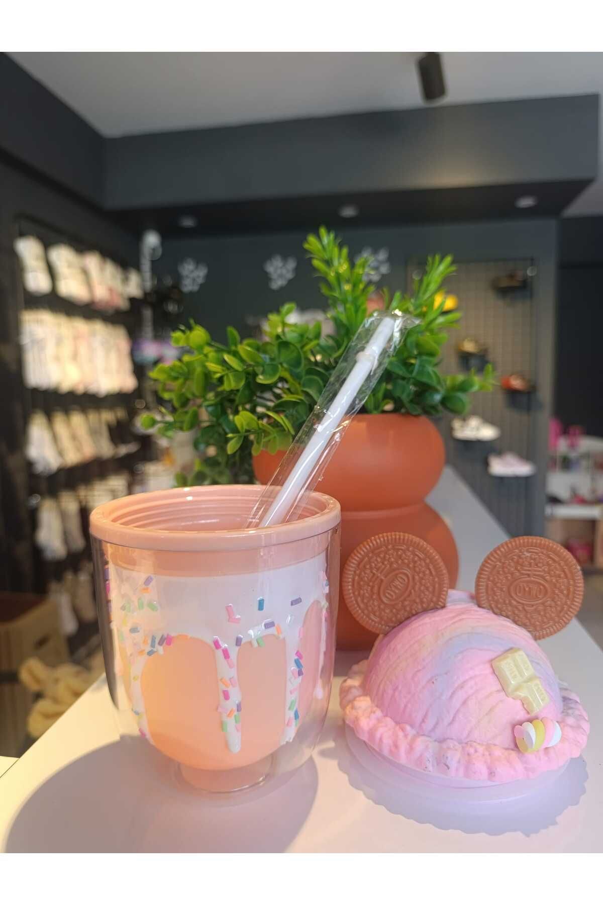 KİDZEN Mickey Pipetli Bardak
