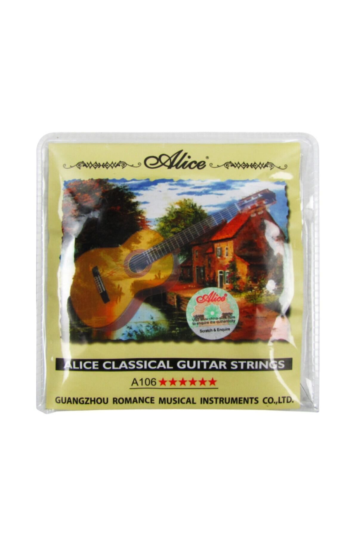 Master Music A-106 Model Nylon Klasik Gitar Tel Takımı Seti-pena Hediyeli